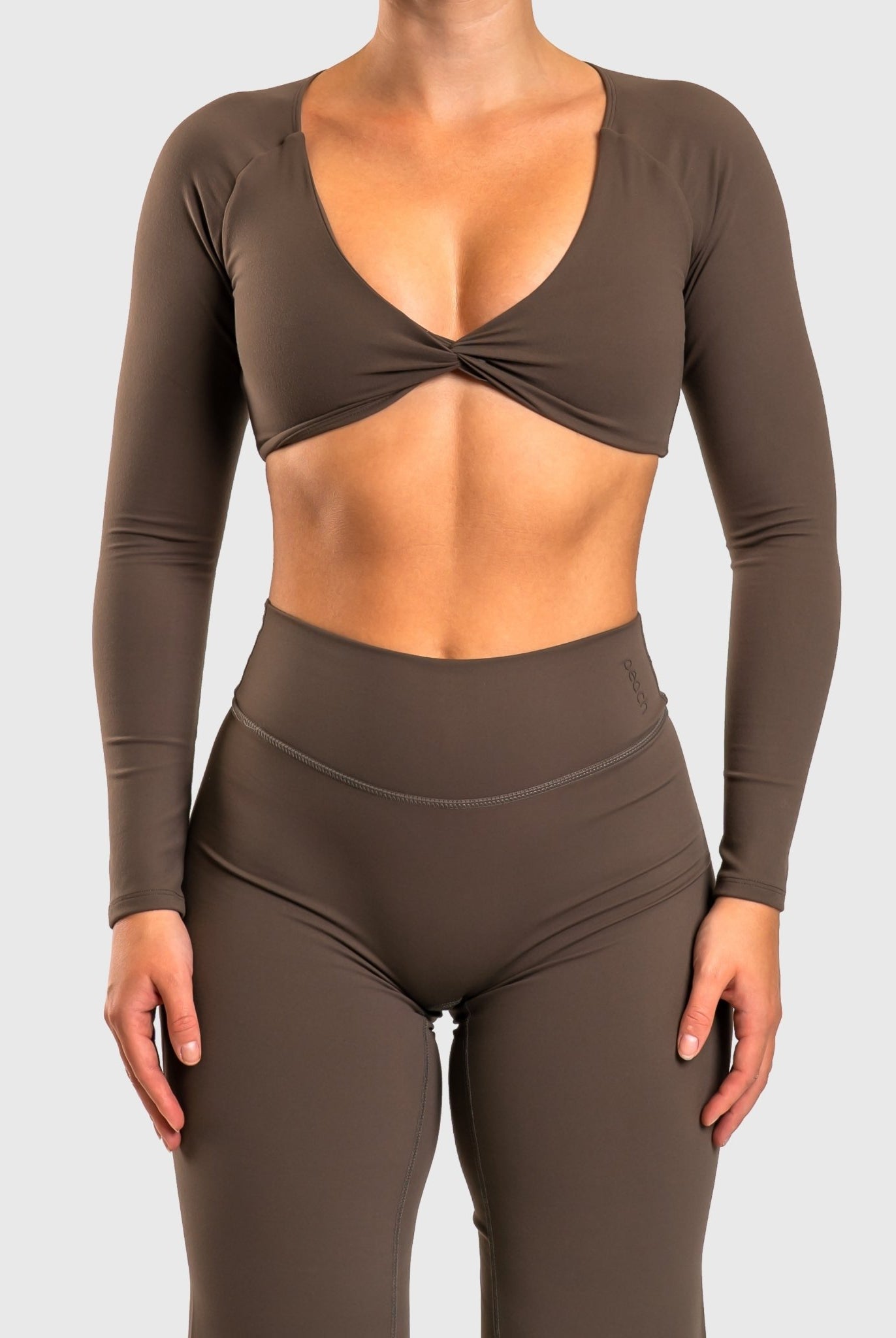 Ash Brown Divine Long Sleeve - Peach Tights - Jacket