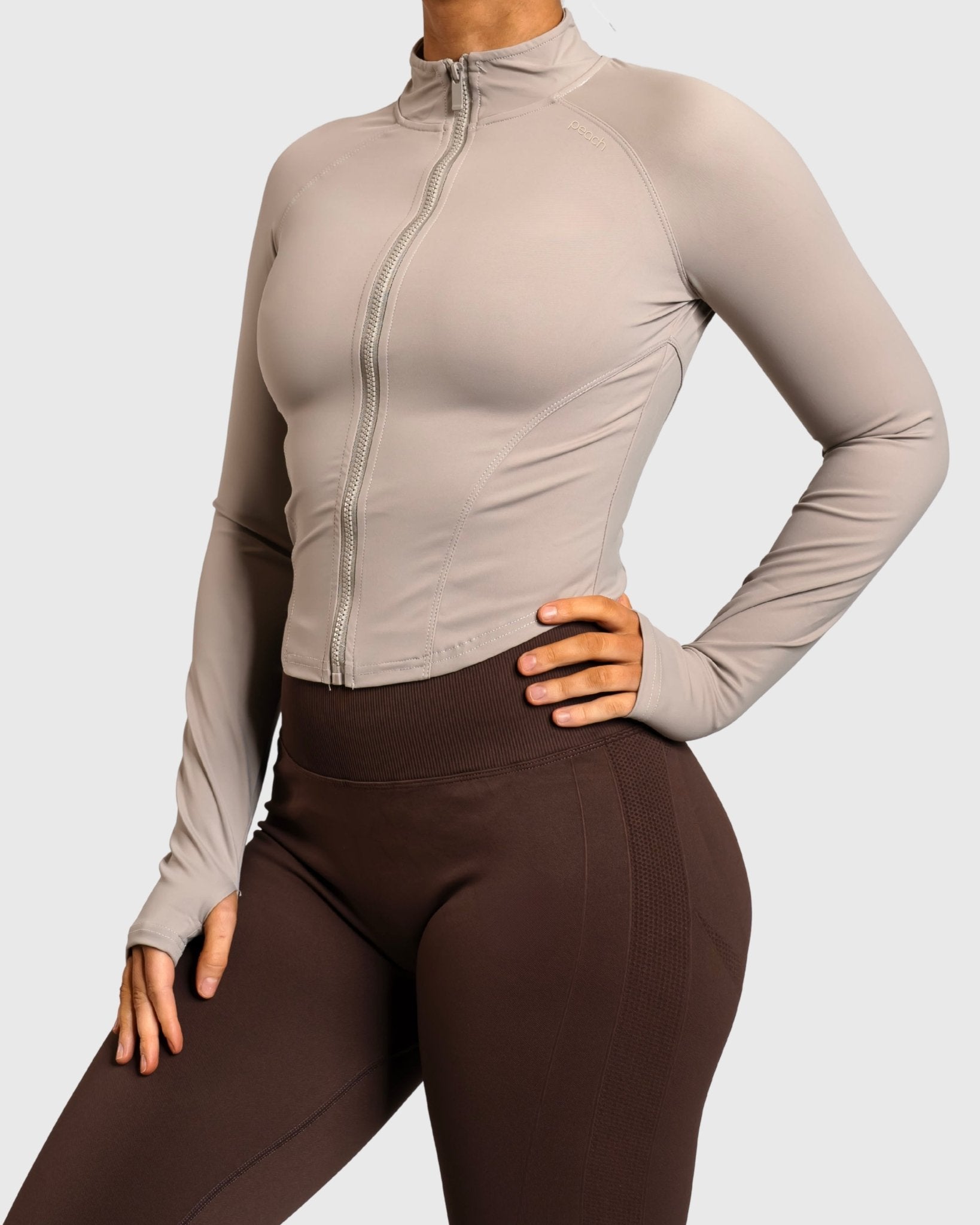 Beige Define Jacket - Peach Tights - Jacket