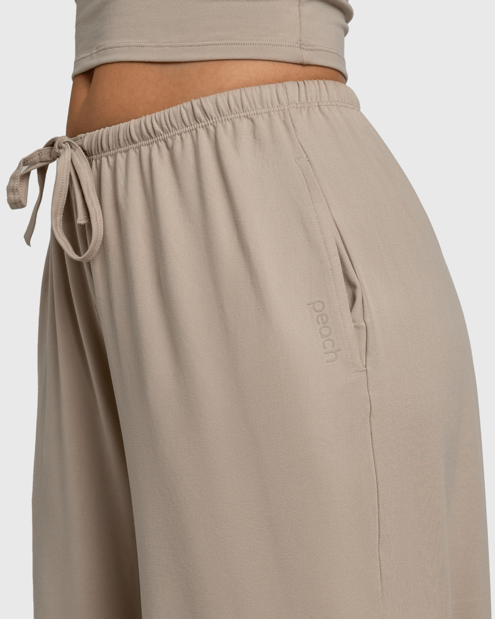 Beige Lounge Pants - Peach Tights - Sweatpants