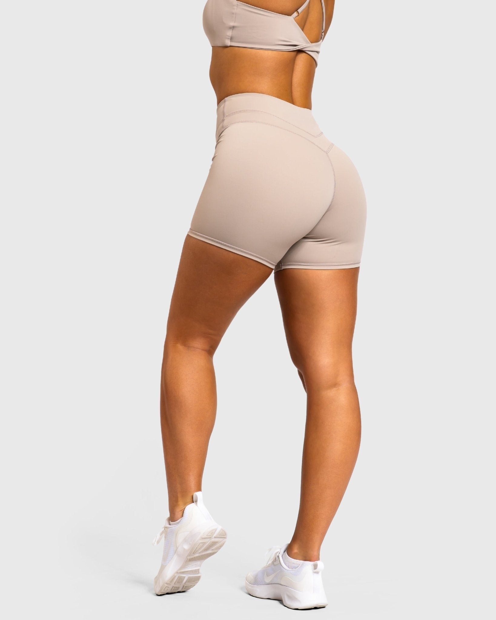Beige Velocity Shorts - Peach Tights - Shorts
