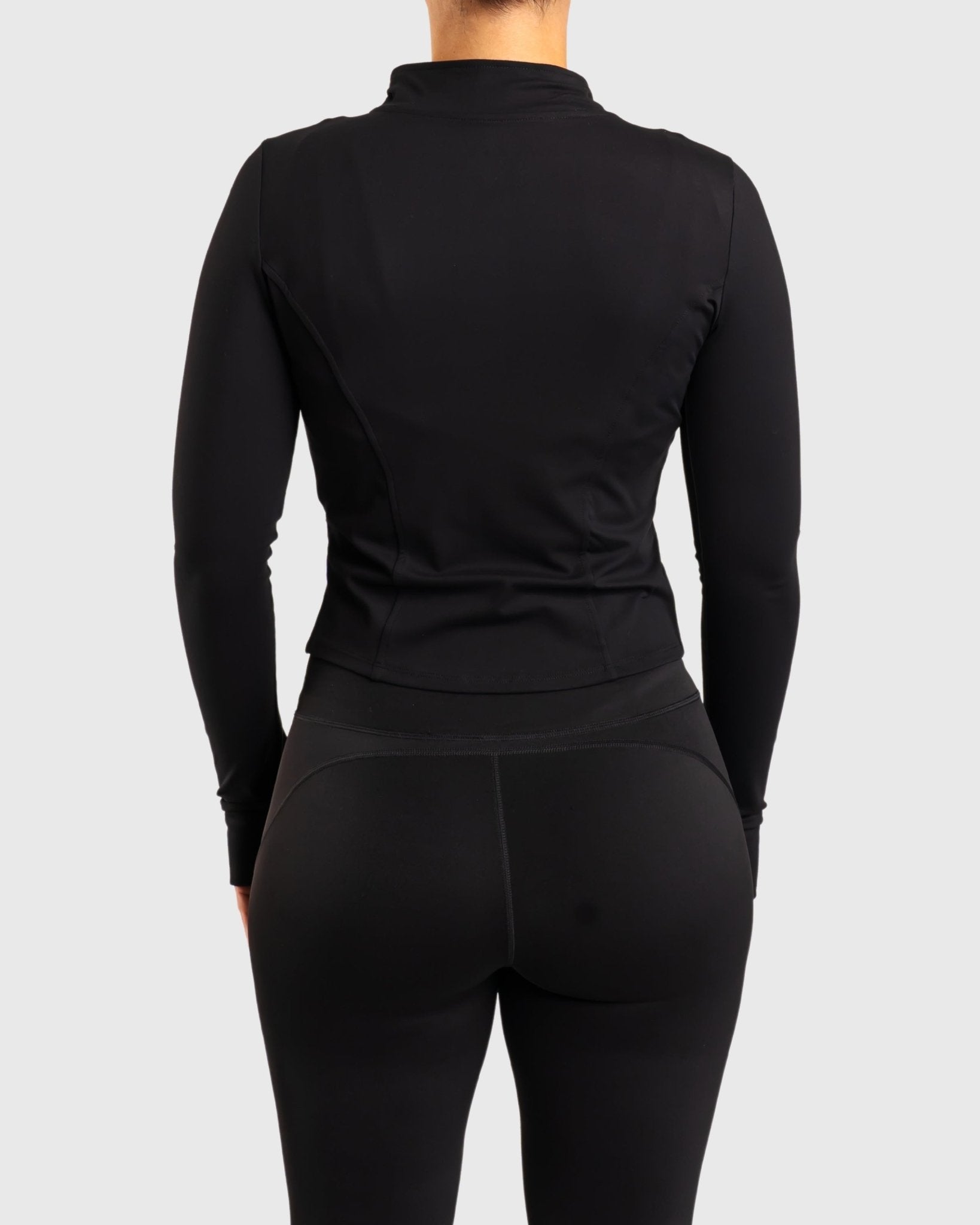 Black Curve Jacket - Peach Tights - Jacket