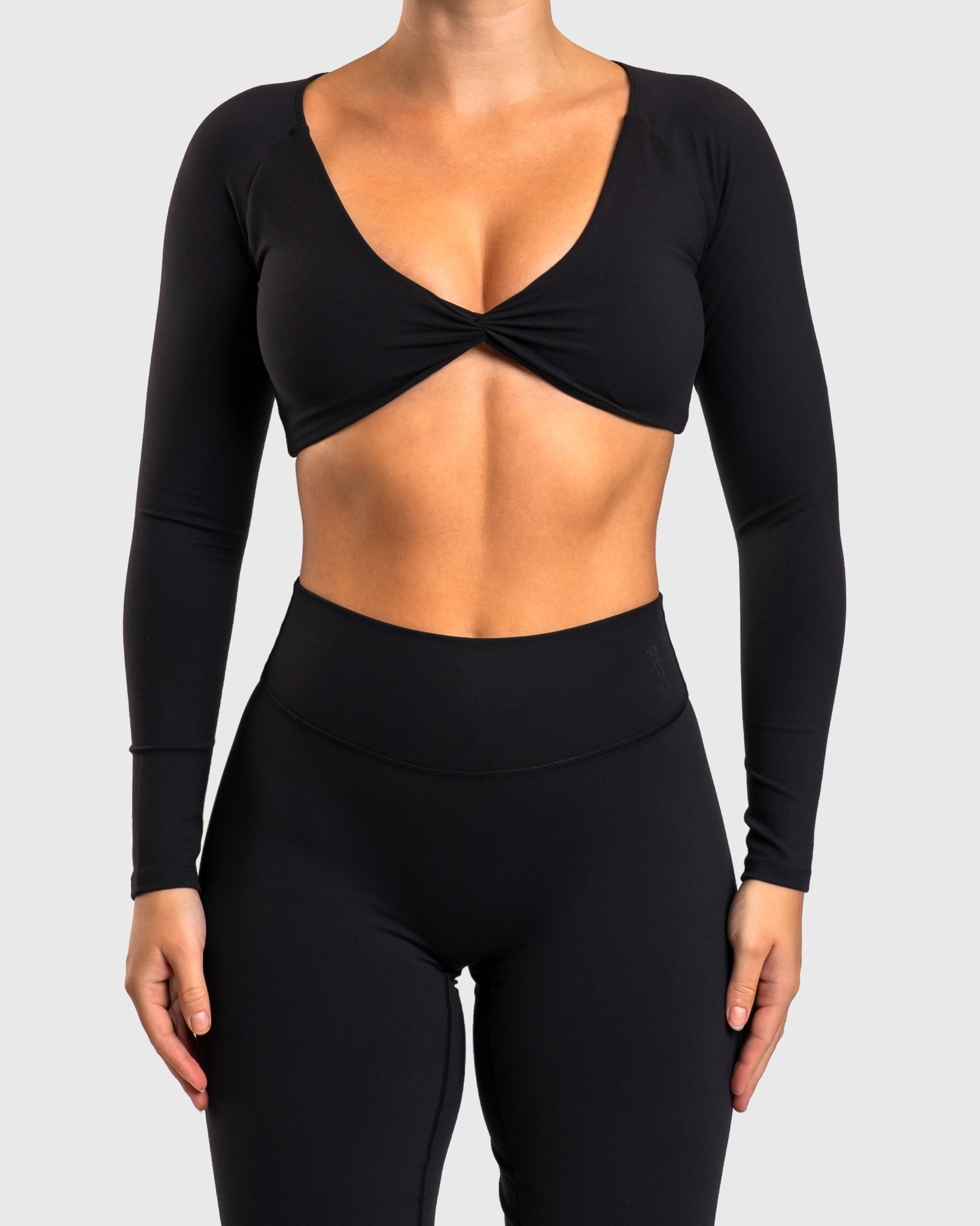 Black Divine Long Sleeve - Peach Tights - Jacket