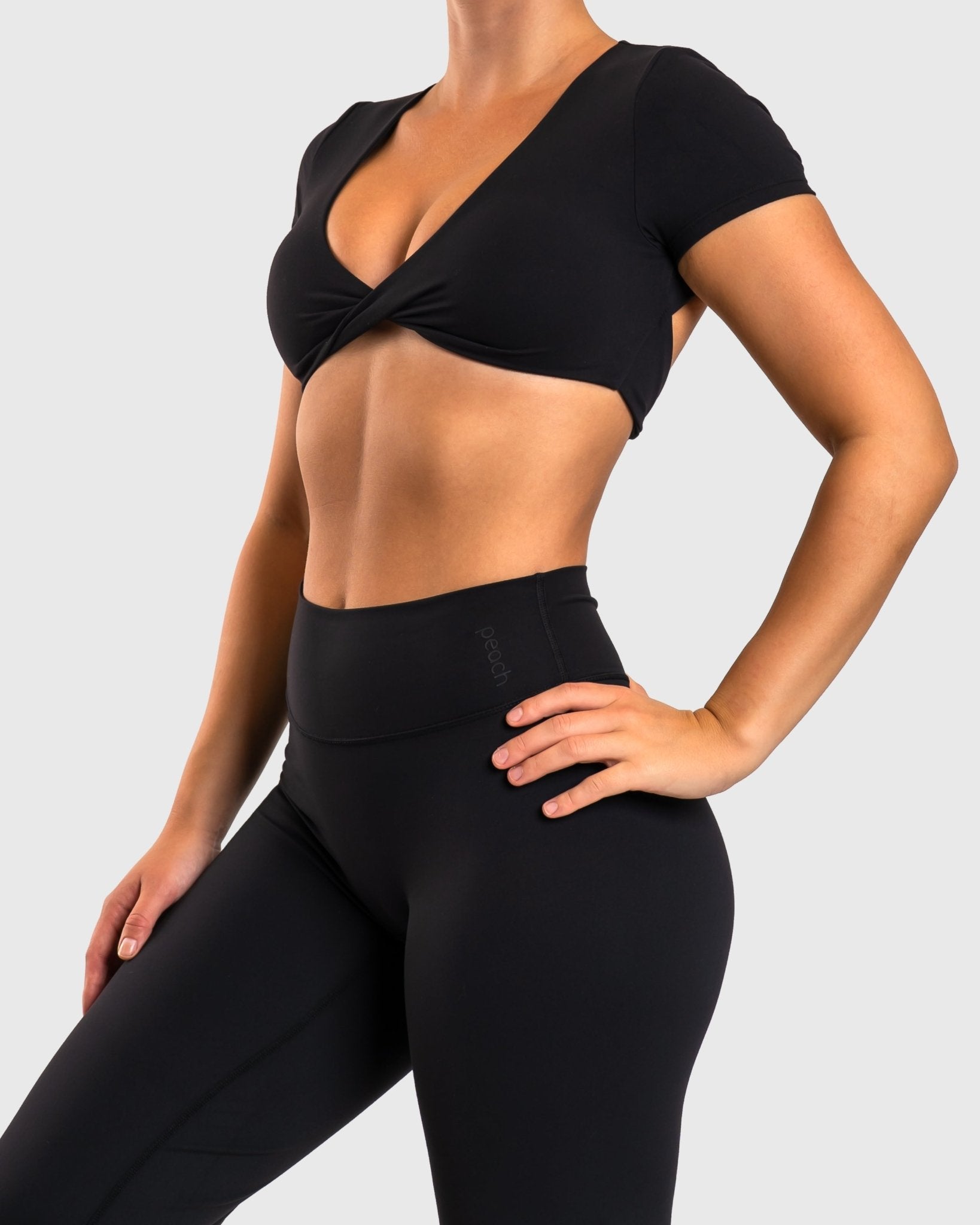 Black Divine T-shirt - Peach Tights - T-shirt