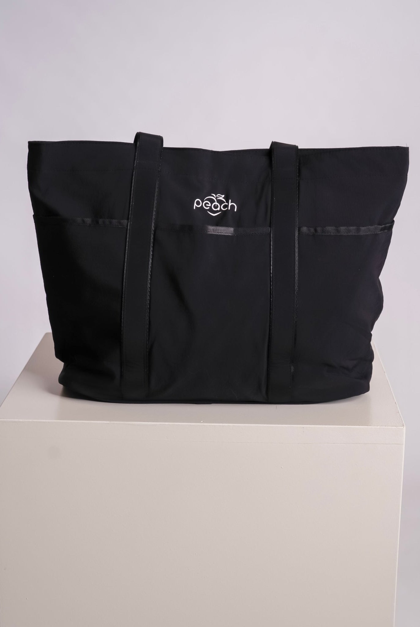 Black Tote Bag - Peach Tights - Bag