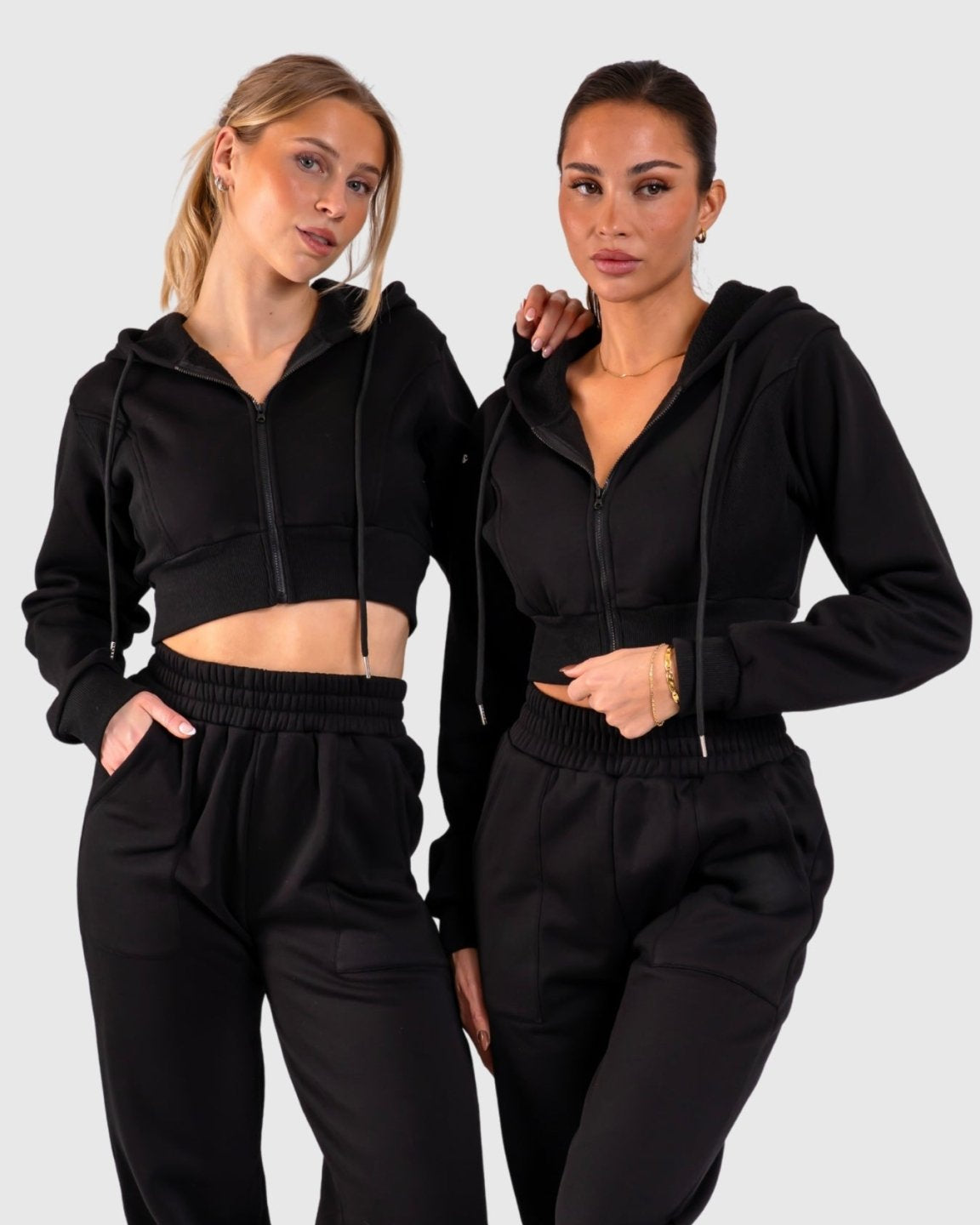 Black Vibe Sweatpants - Peach Tights - Sweatpants