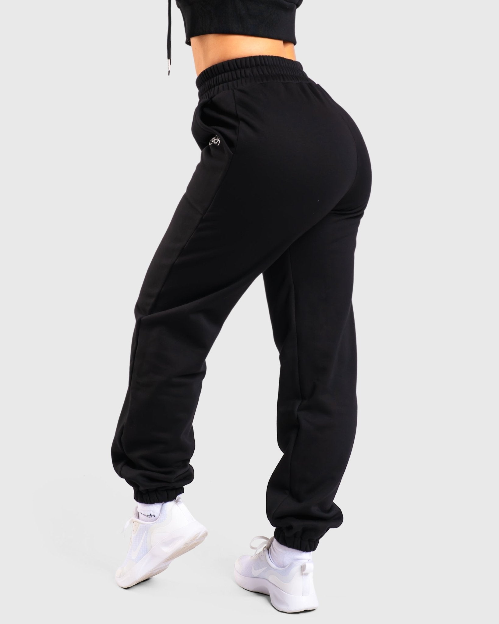 Black Vibe Sweatpants - Peach Tights - Sweatpants