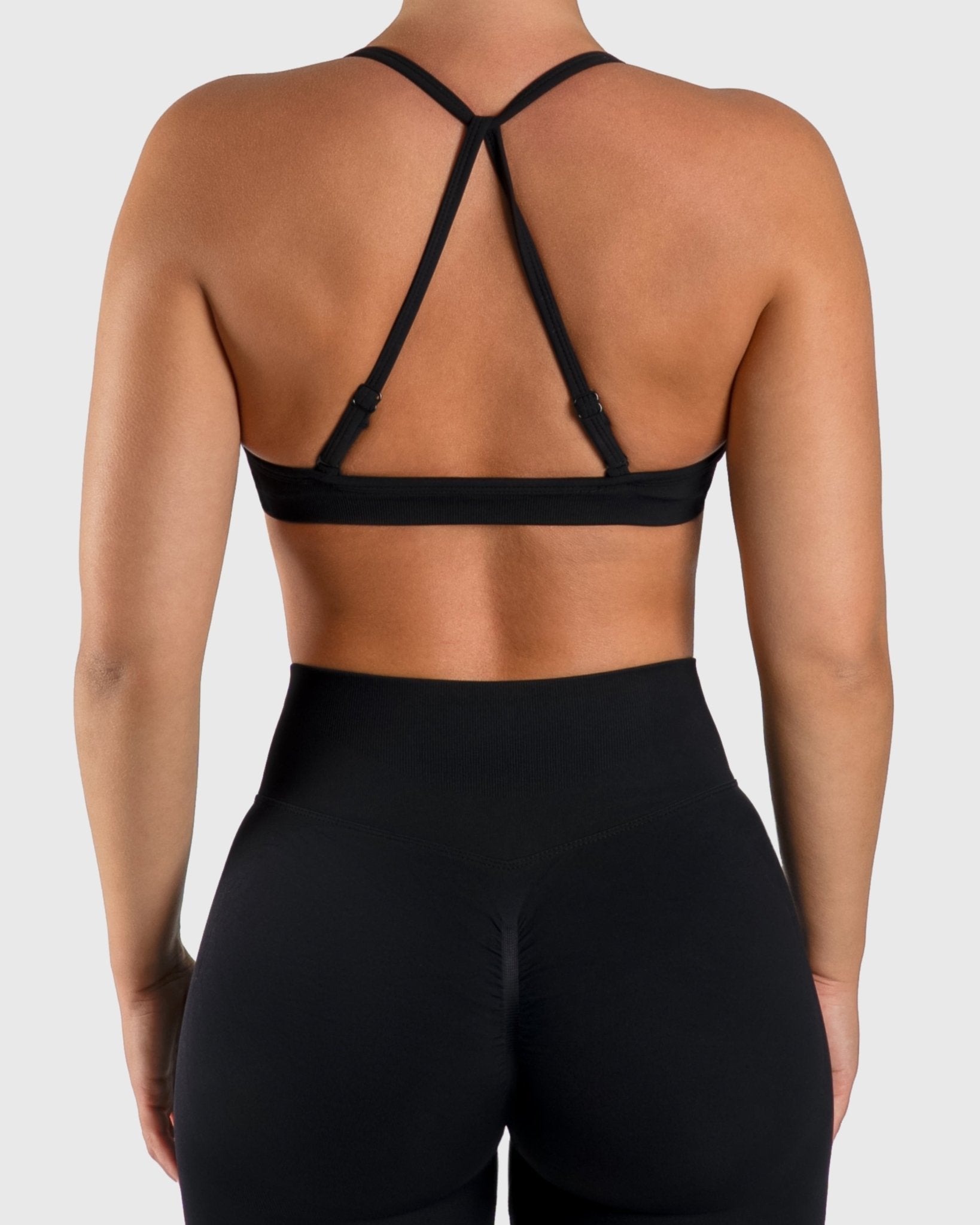 Black Vivid Sports - bra - Peach Tights - Sports - Bra