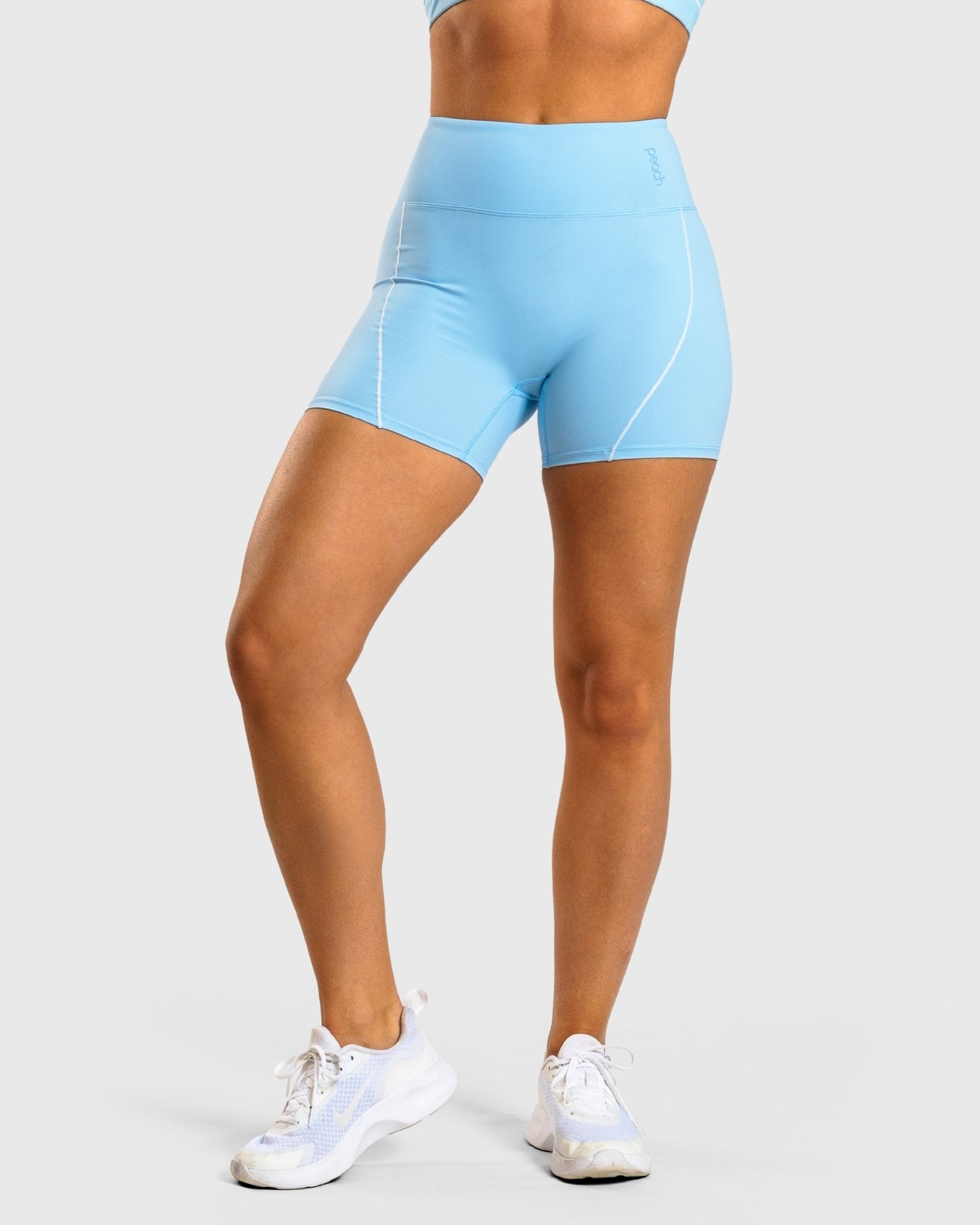 Blue Bloom Shorts - Peach Tights - Shorts