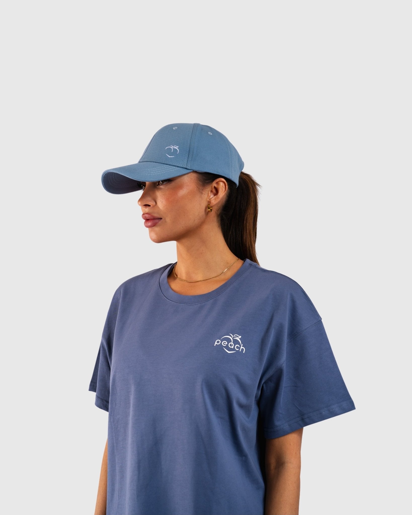 Blue Ease Caps - Peach Tights -