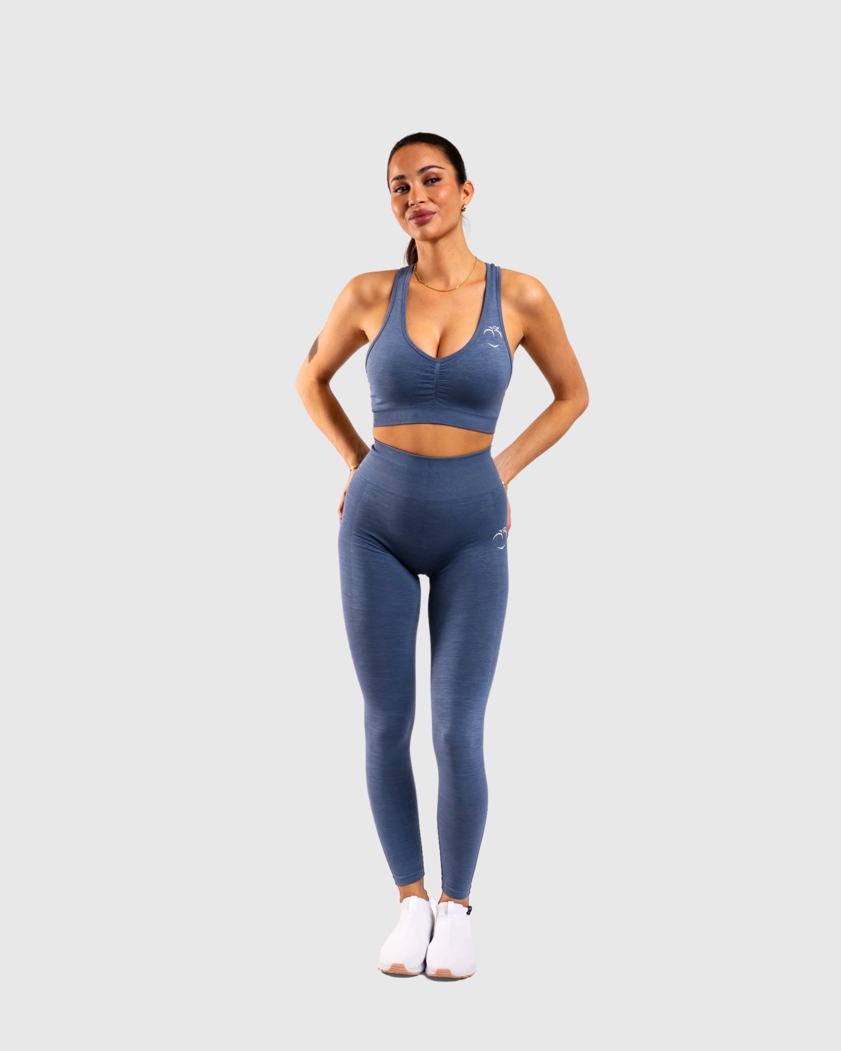 Blue Ease Mid Waist - Peach Tights - Tights