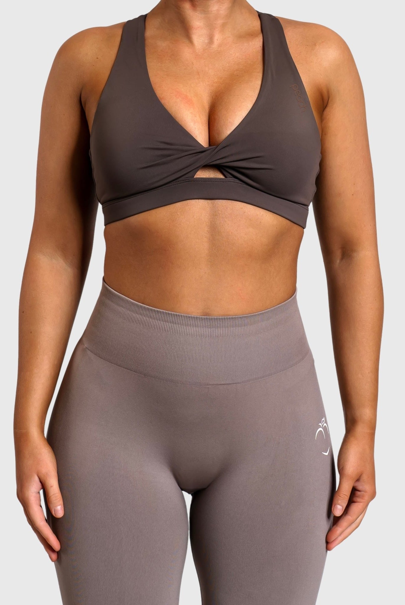 Brown Bow Sports - bra - Peach Tights - Sports - Bra