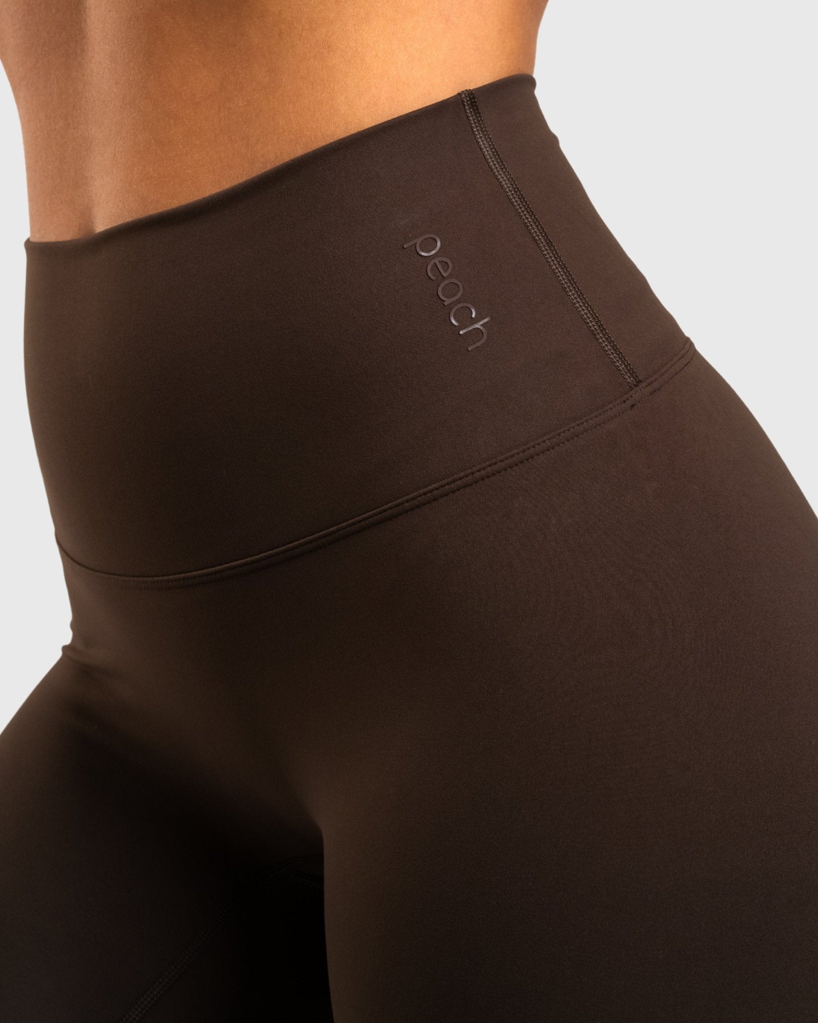 Brown Softelle Flared Pants - Peach Tights - Tights