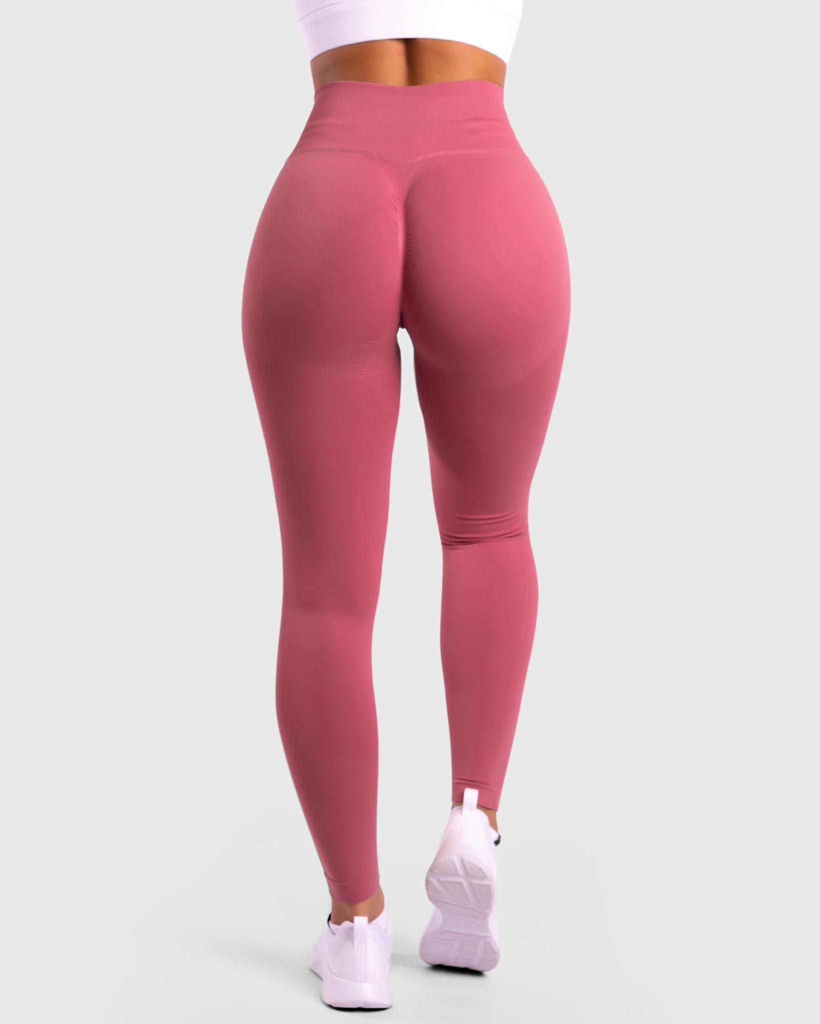 Bubblegum Pink Lux Seamless Tights - Peach Tights - Tights