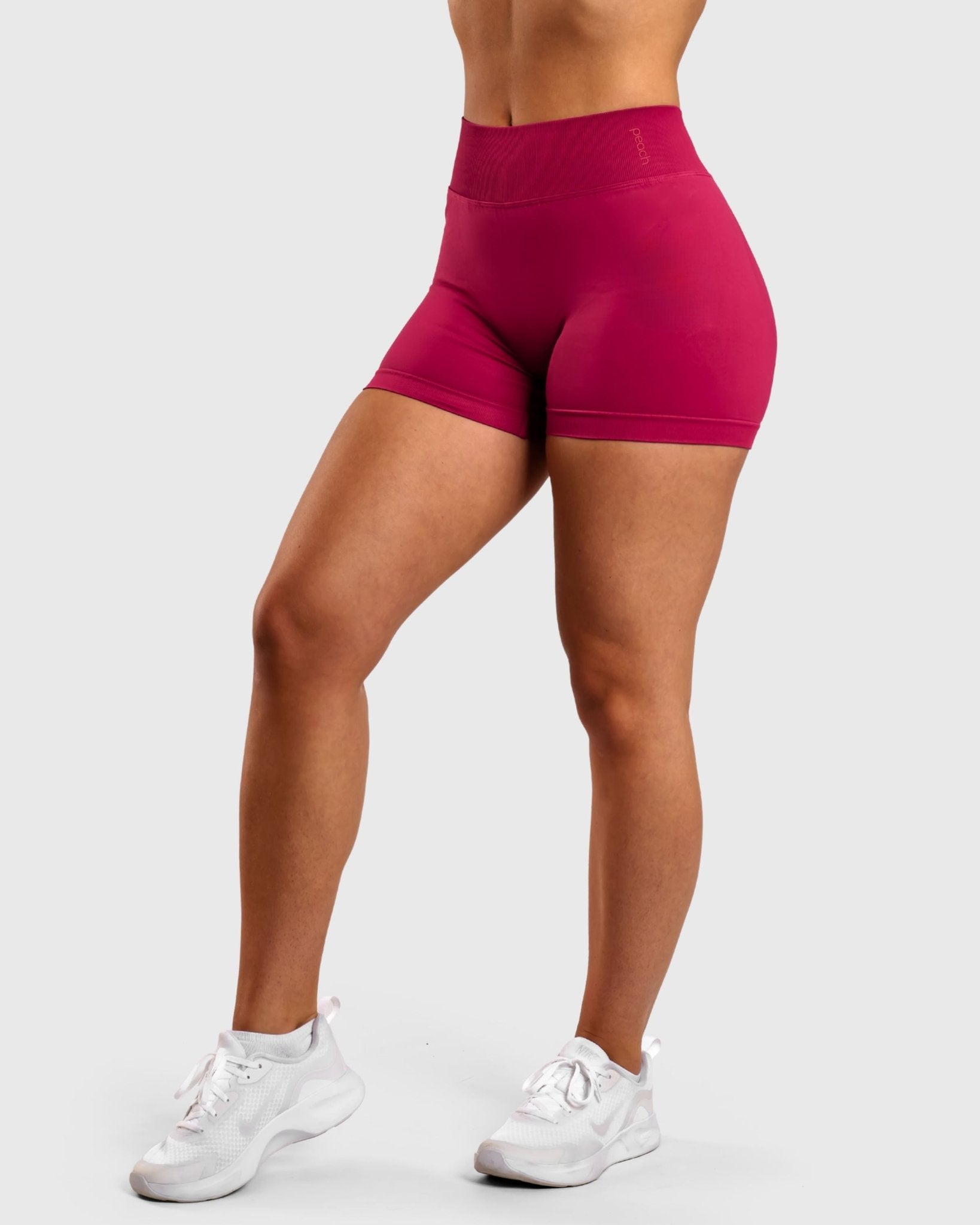 Burgundy Peak Shorts - Peach Tights - Shorts
