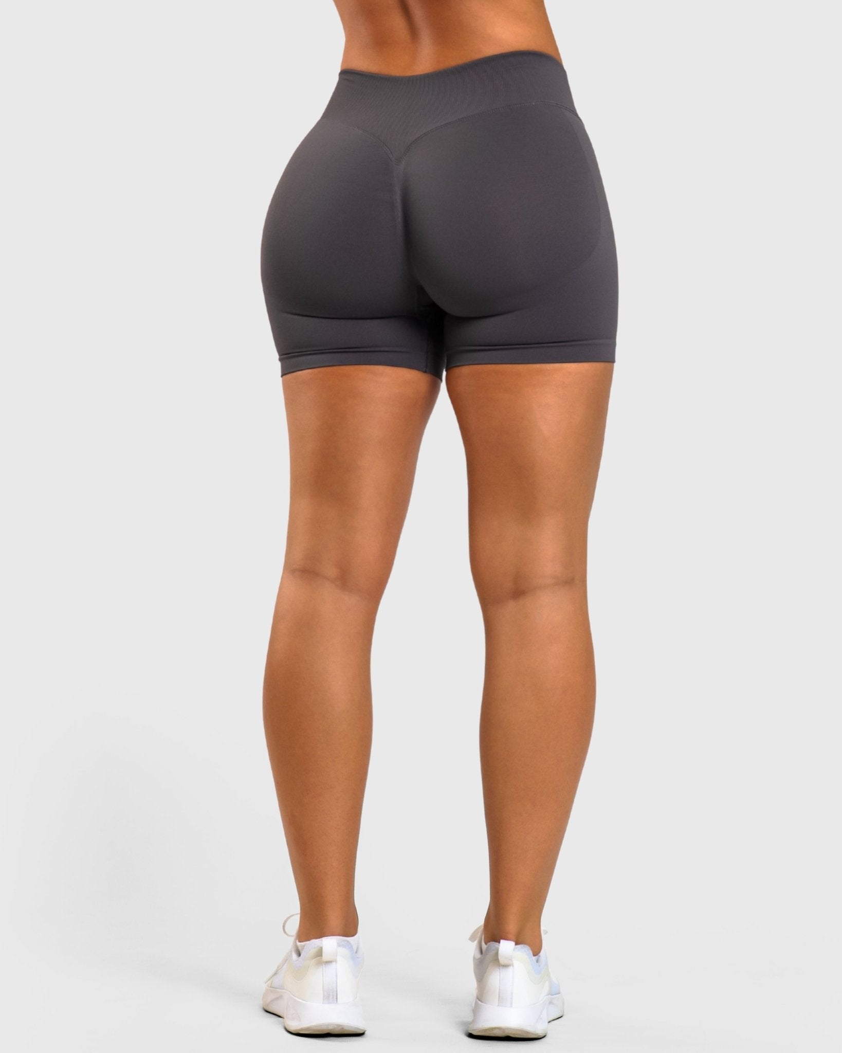 Dark Grey Shaping Shorts - Peach Tights - Shorts
