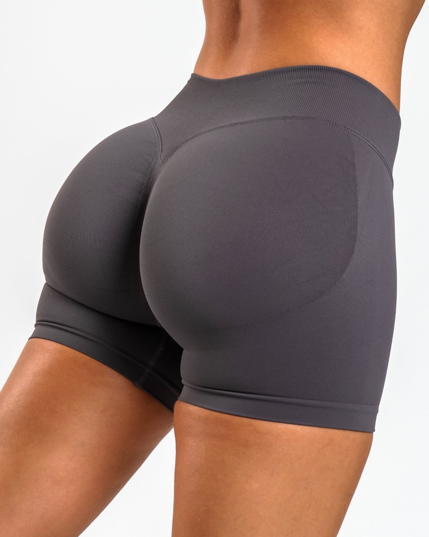 Dark Grey Shaping Shorts - Peach Tights - Shorts
