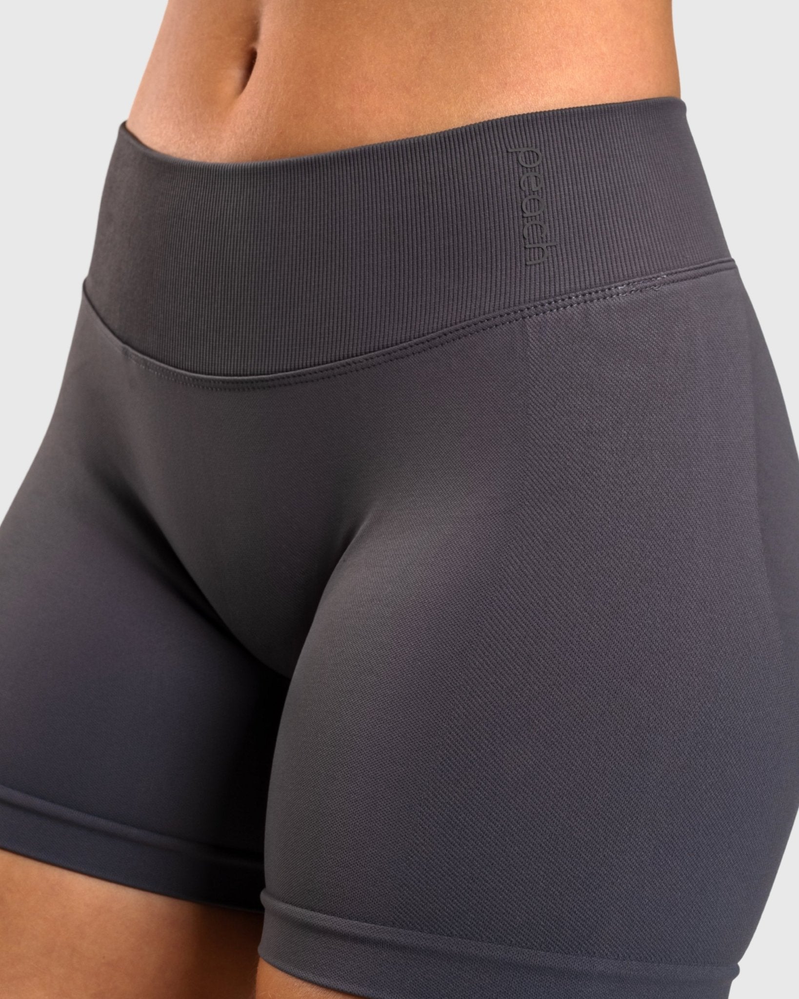 Dark Grey Shaping Shorts - Peach Tights - Shorts