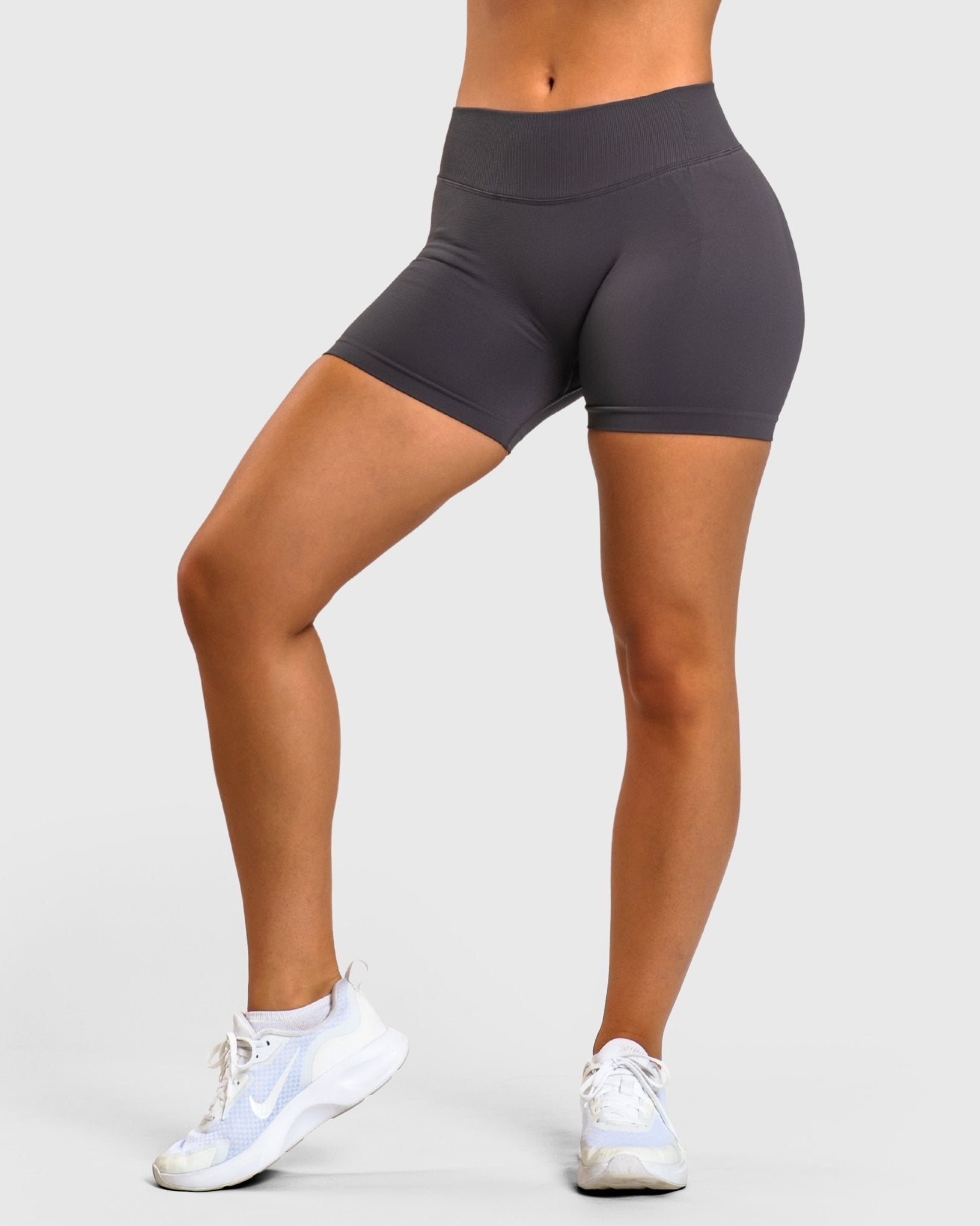 Dark Grey Shaping Shorts - Peach Tights - Shorts