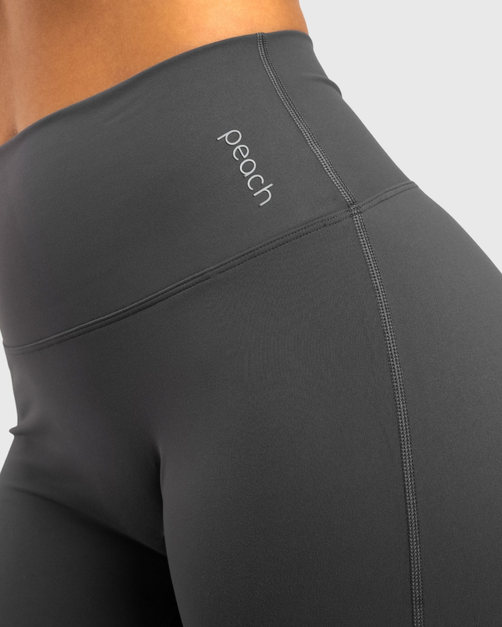 Grey Softelle Shorts - Peach Tights - Tights