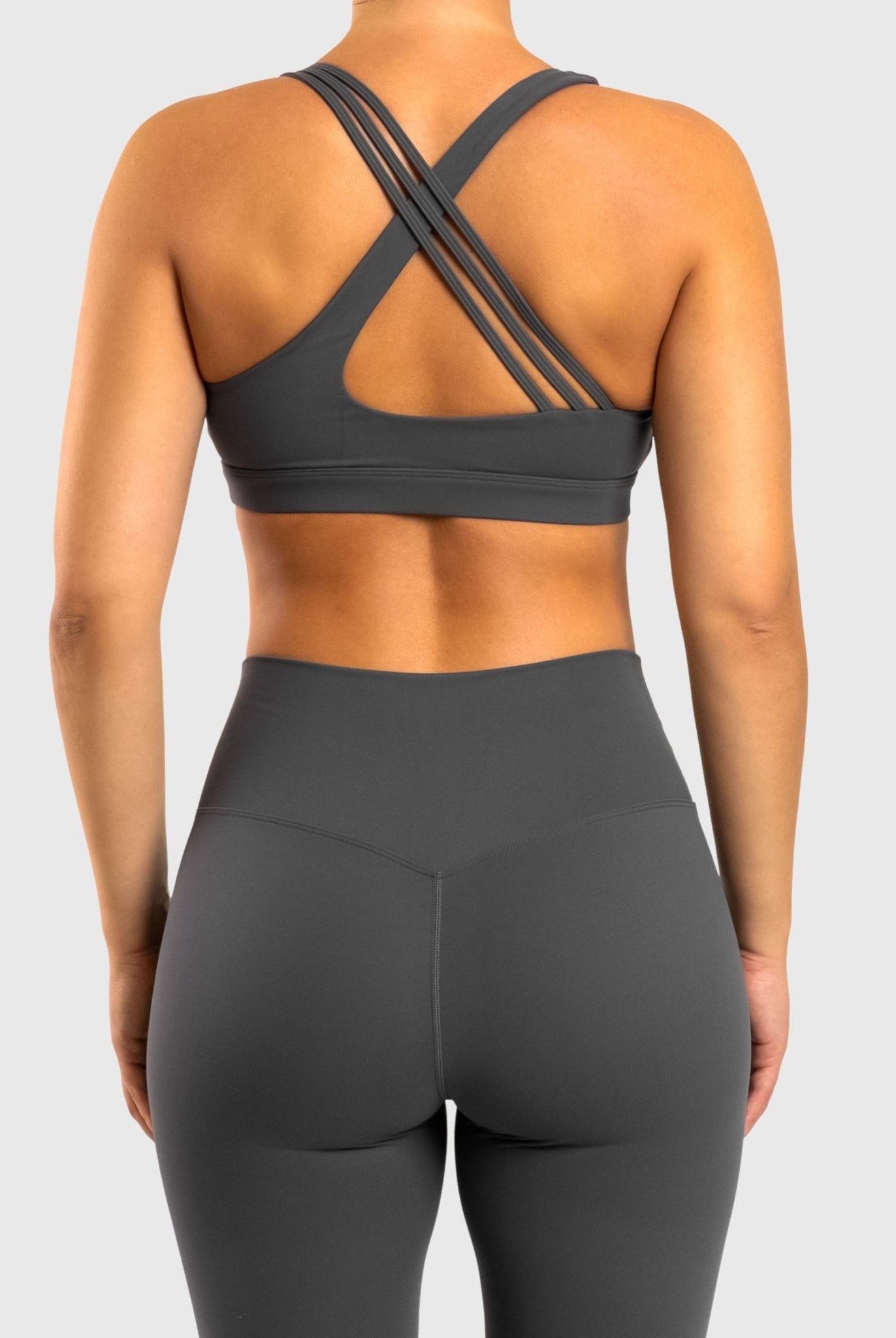 Grey Softelle Sports - bra - Peach Tights - Sports - Bra
