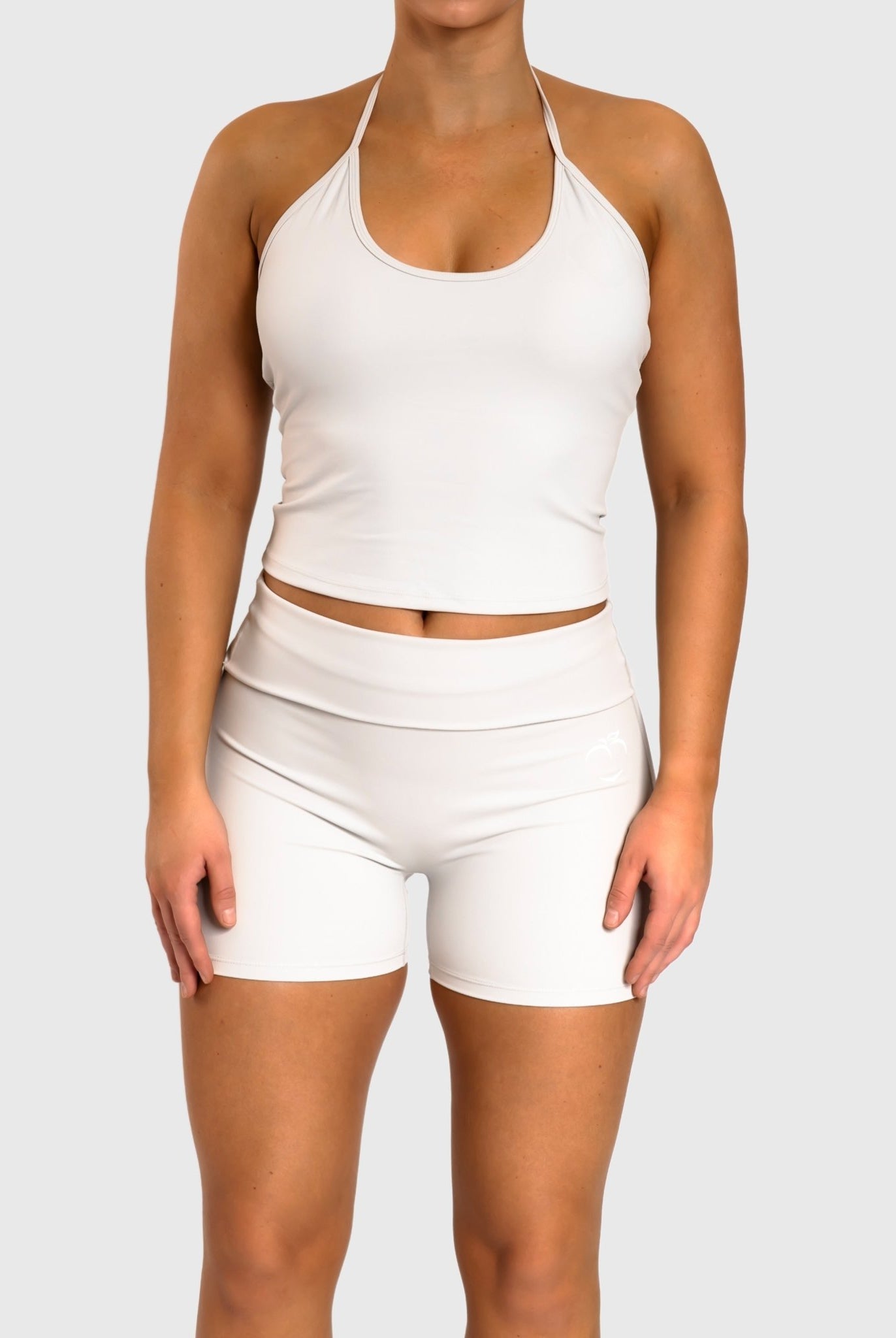 Ivory Allure Halterneck Topp - Peach Tights - Sports - Bra