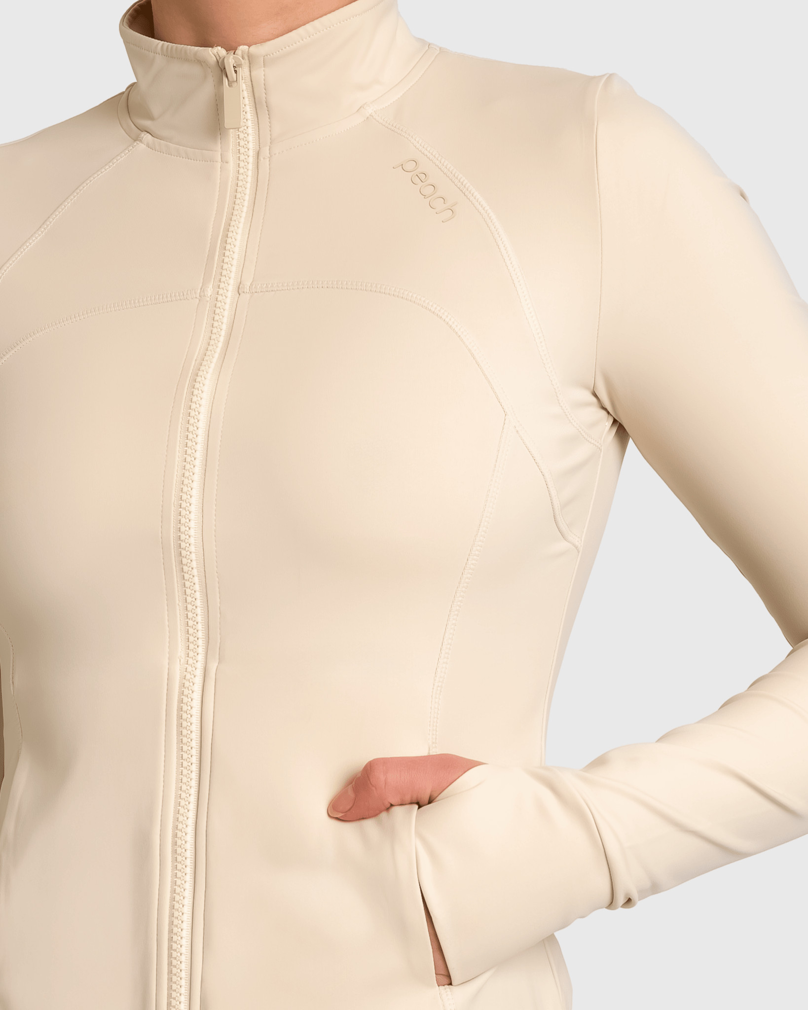 Ivory Shape Jacket - Peach Tights - Jacket