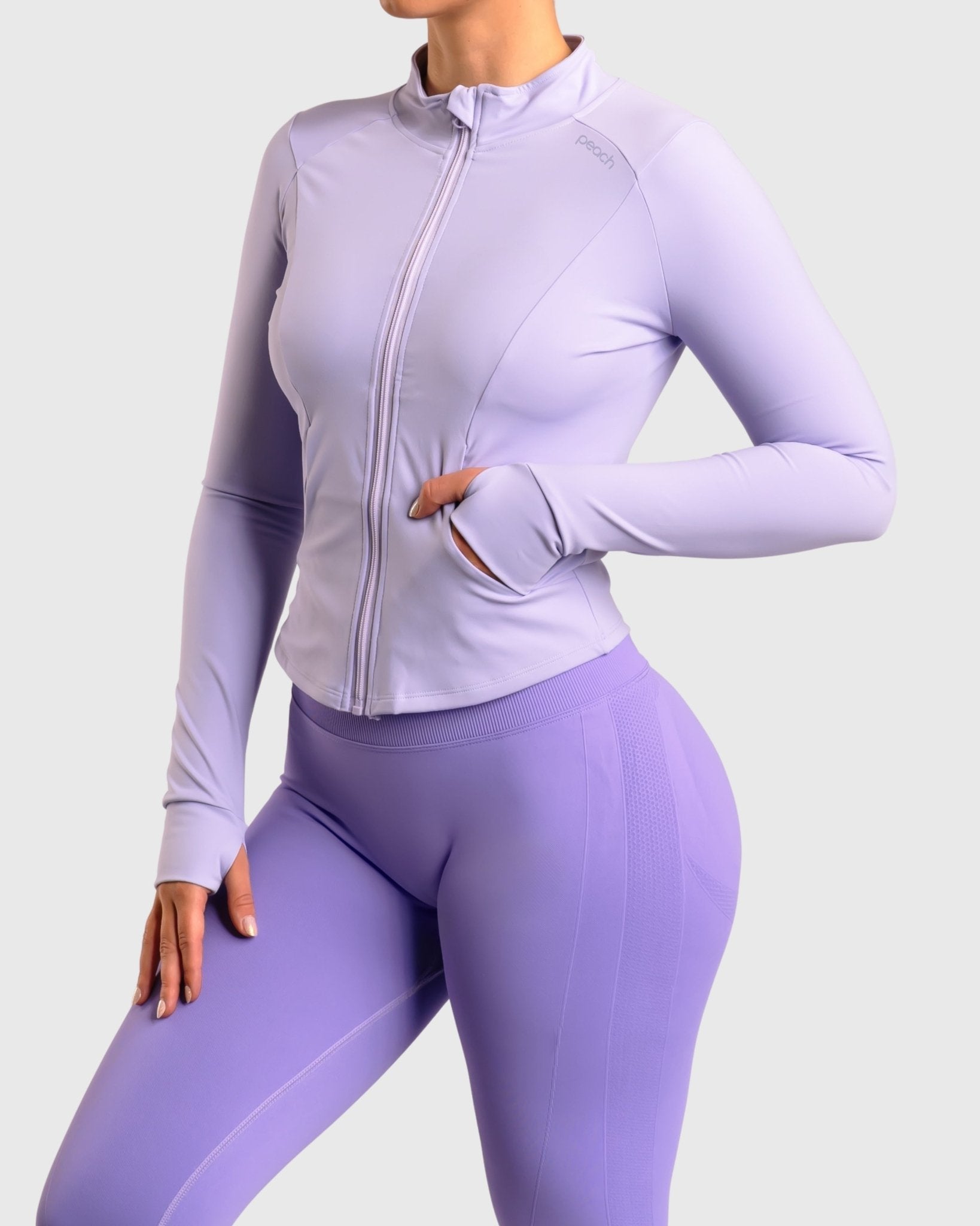 Lavender Curve Jacket - Peach Tights - Jacket