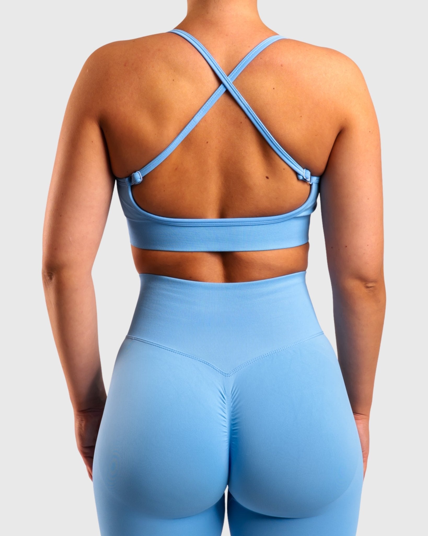 Light Blue Performa Sports - bra - Peach Tights - Sports - Bra