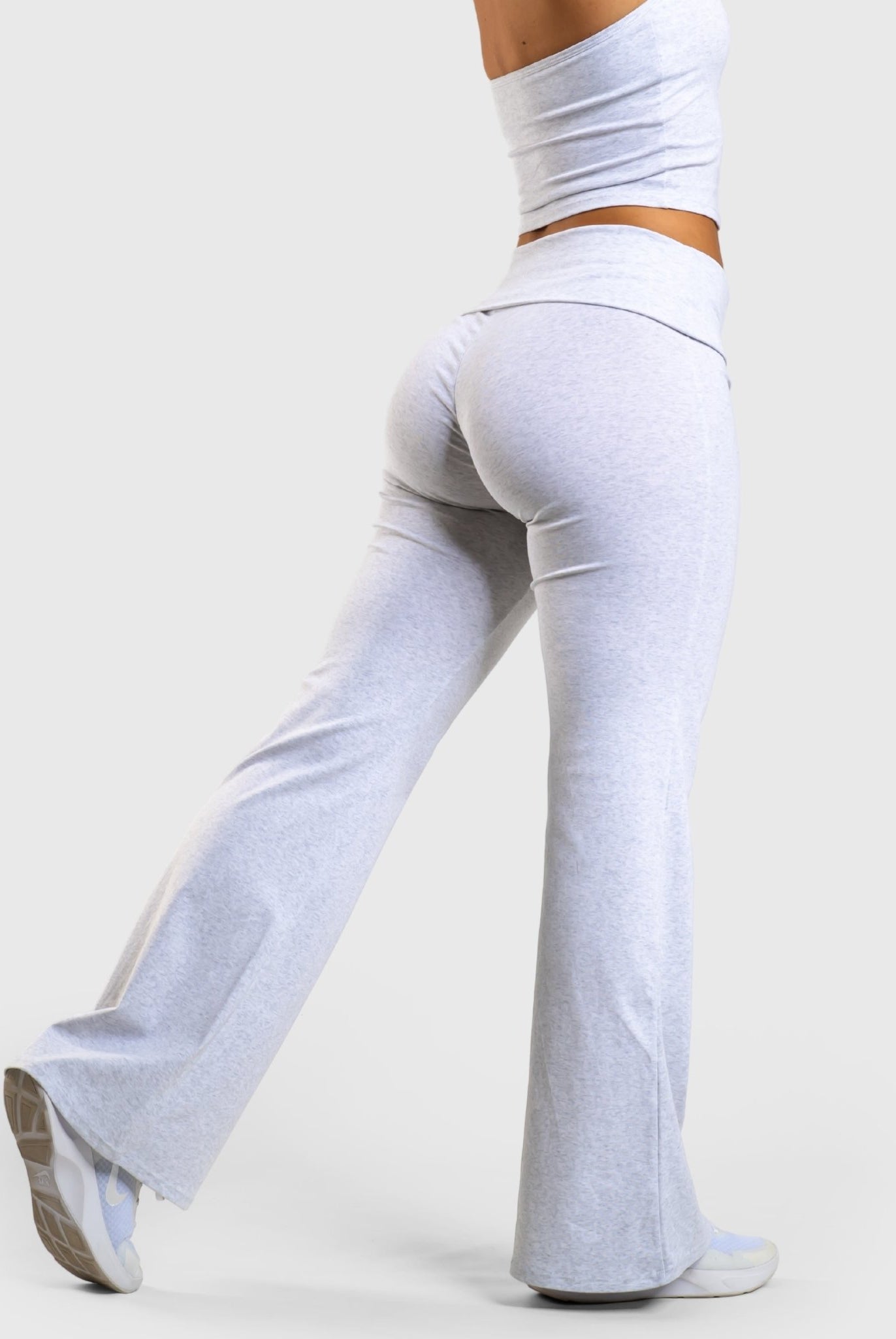 Light Grey Flow Yoga - Peach Tights - Tights