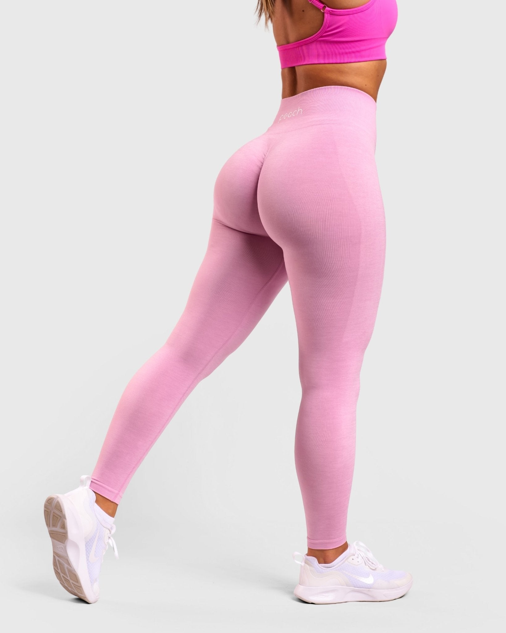 Light Pink Deluxe Mid Waist - Peach Tights - Tights