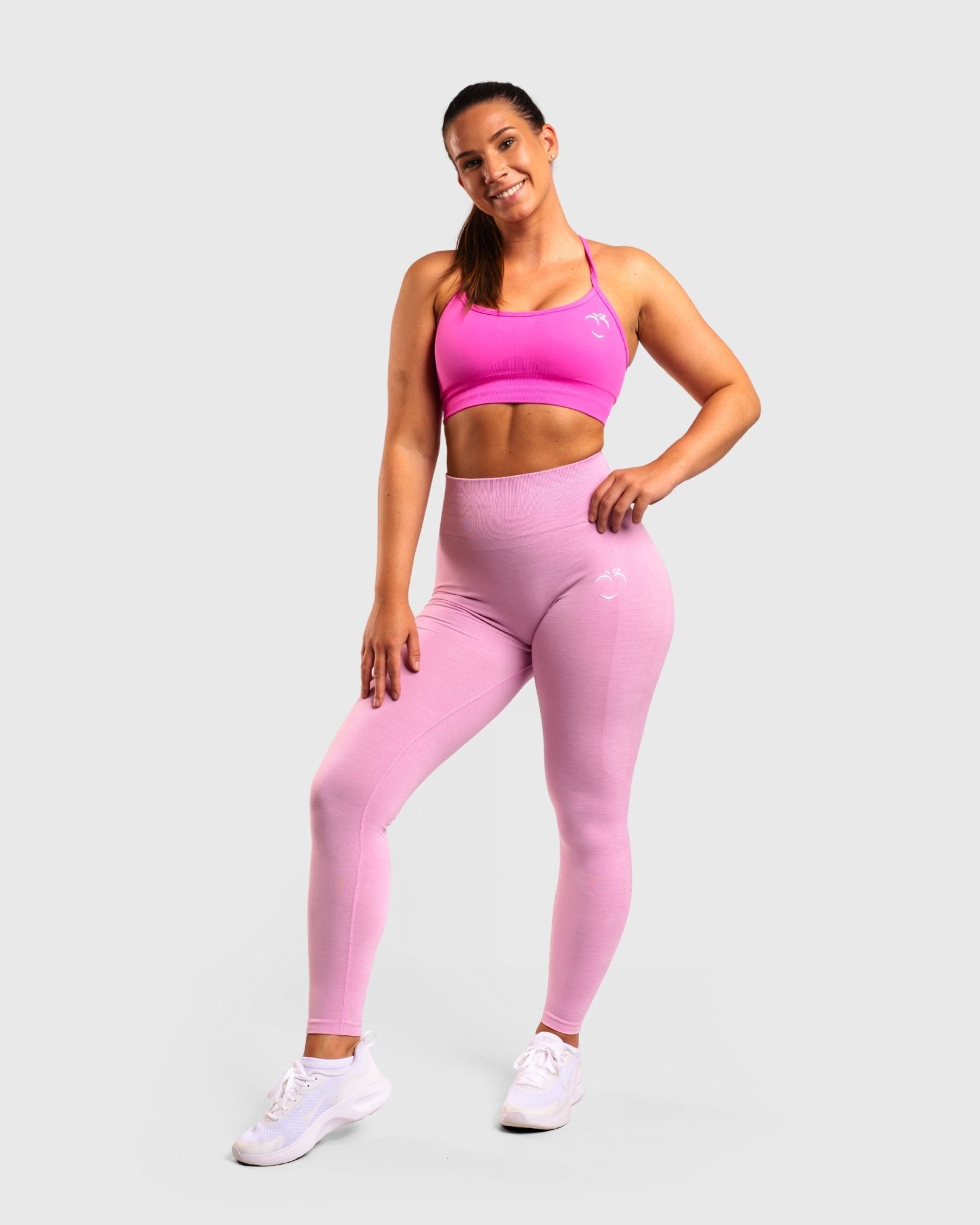 Light Pink Deluxe Mid Waist - Peach Tights - Tights