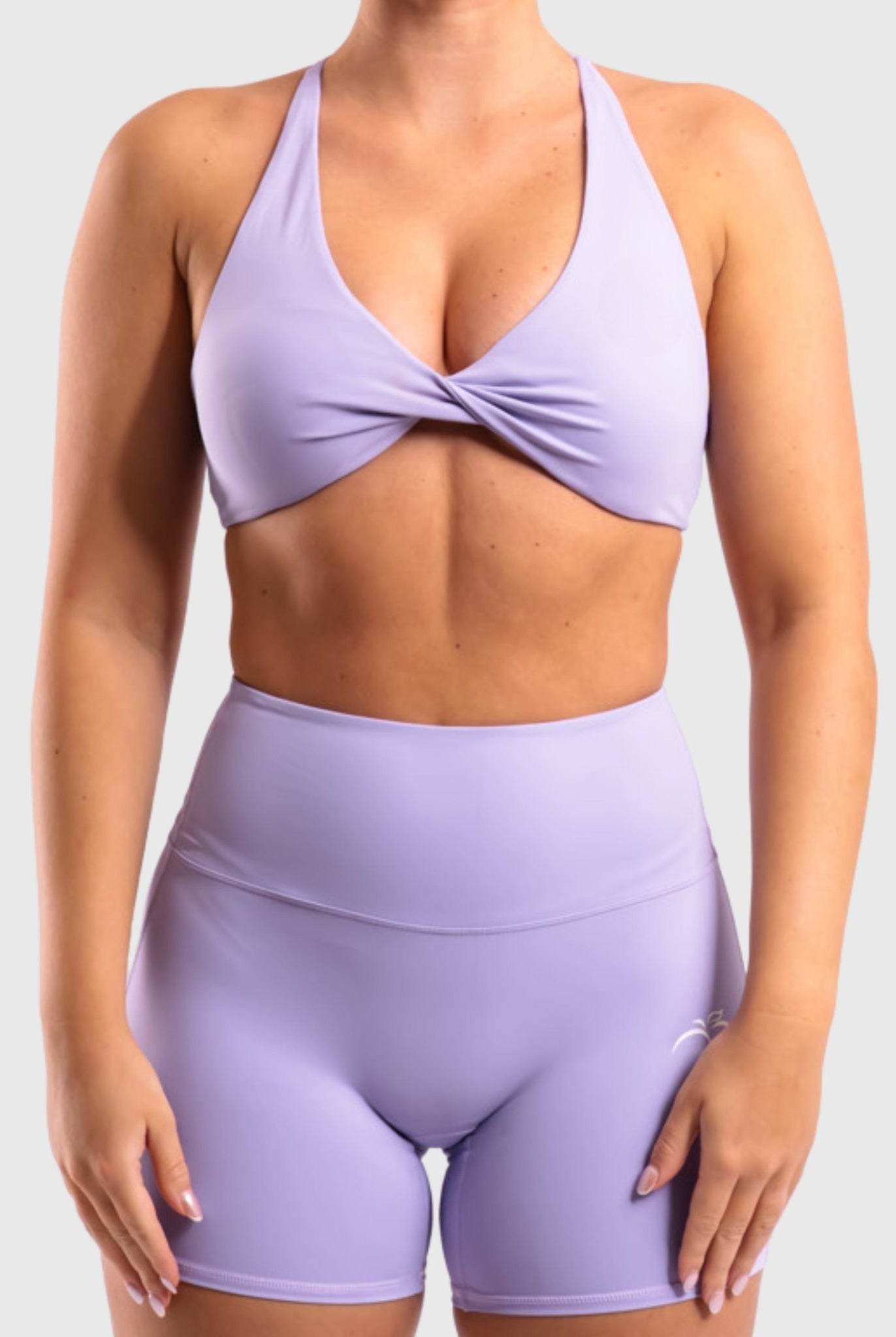 Light Purple Twist Sports - bra - Peach Tights - Sports - Bra