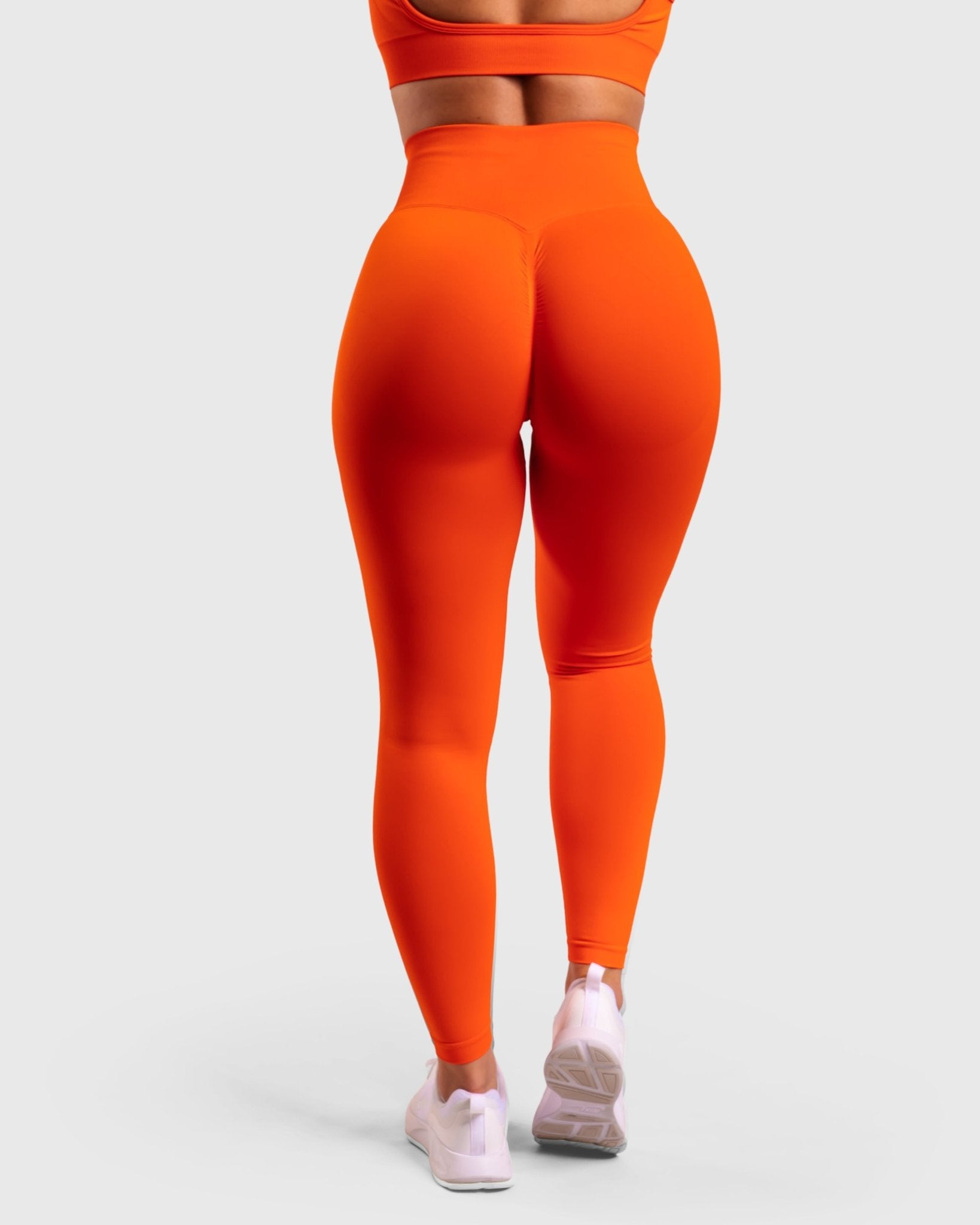 Orange Performa Mid waist Tights - Peach Tights - Tights