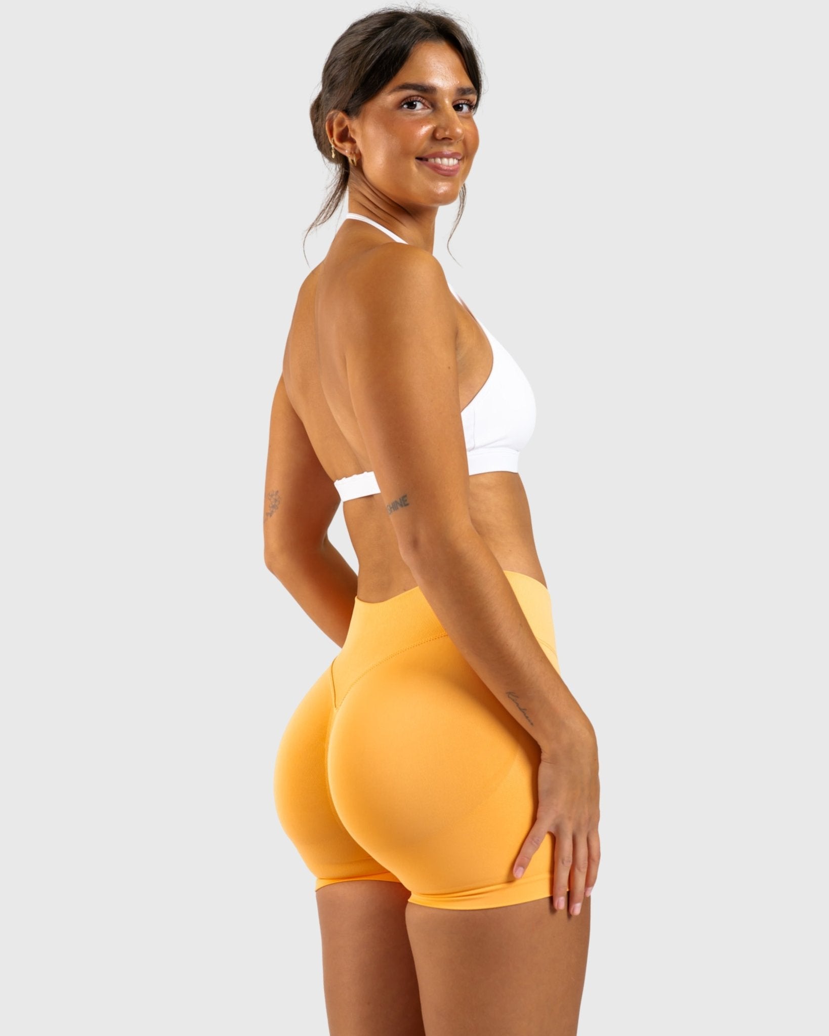 Orange Shaping Shorts - Peach Tights - Shorts