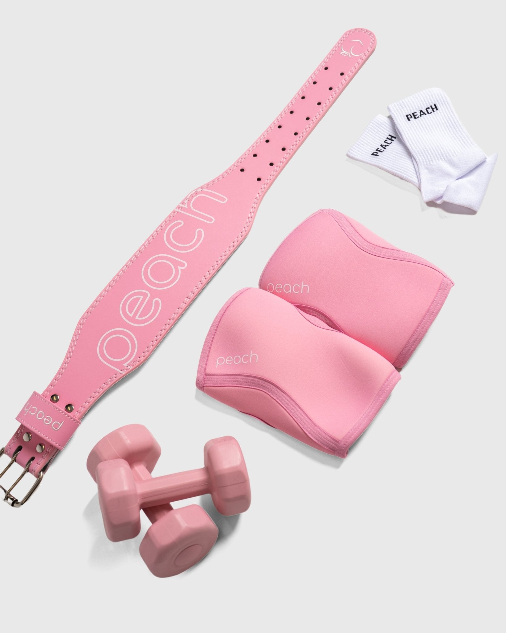 Pink Lifting Belt - Peach Tights -