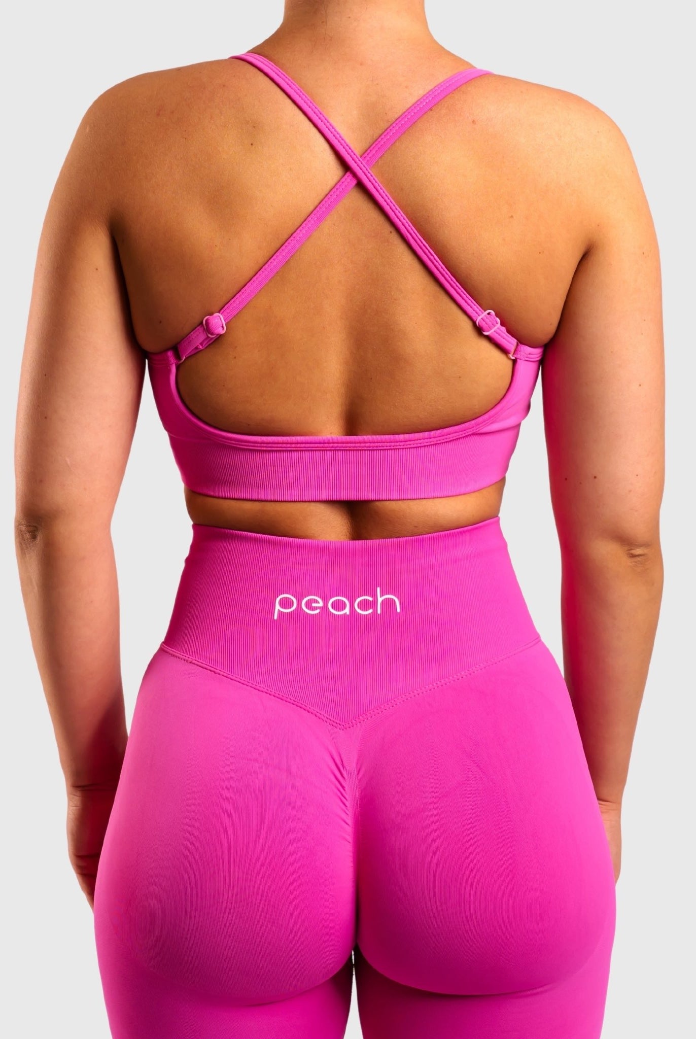 Pink Performa Sports-bra - Peach Tights - Sports-Bra