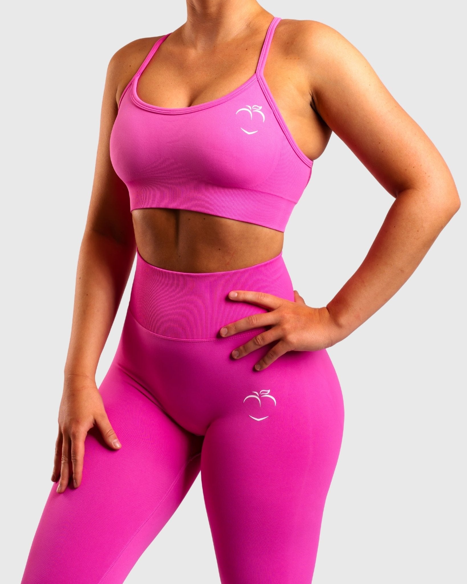 Pink Performa Sports-bra - Peach Tights - Sports-Bra