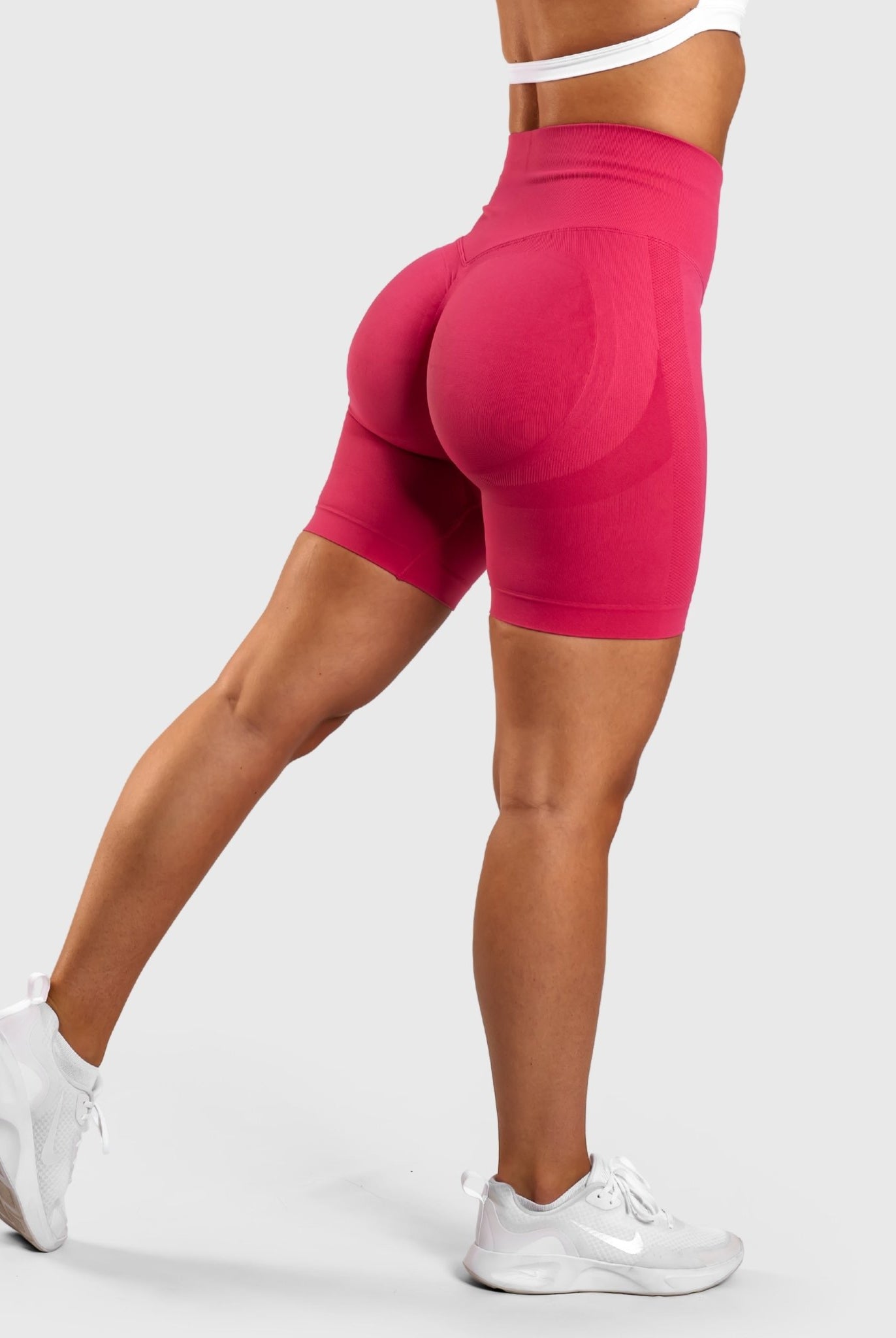 Pink Solid Shorts - Peach Tights - Shorts