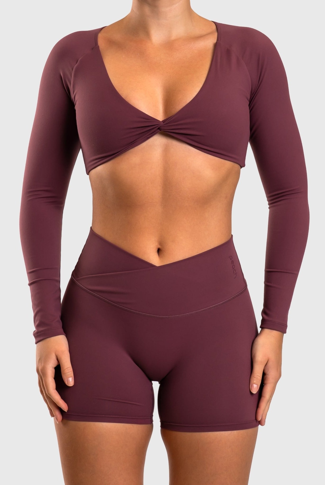 Plum Divine Long Sleeve - Peach Tights - Jacket