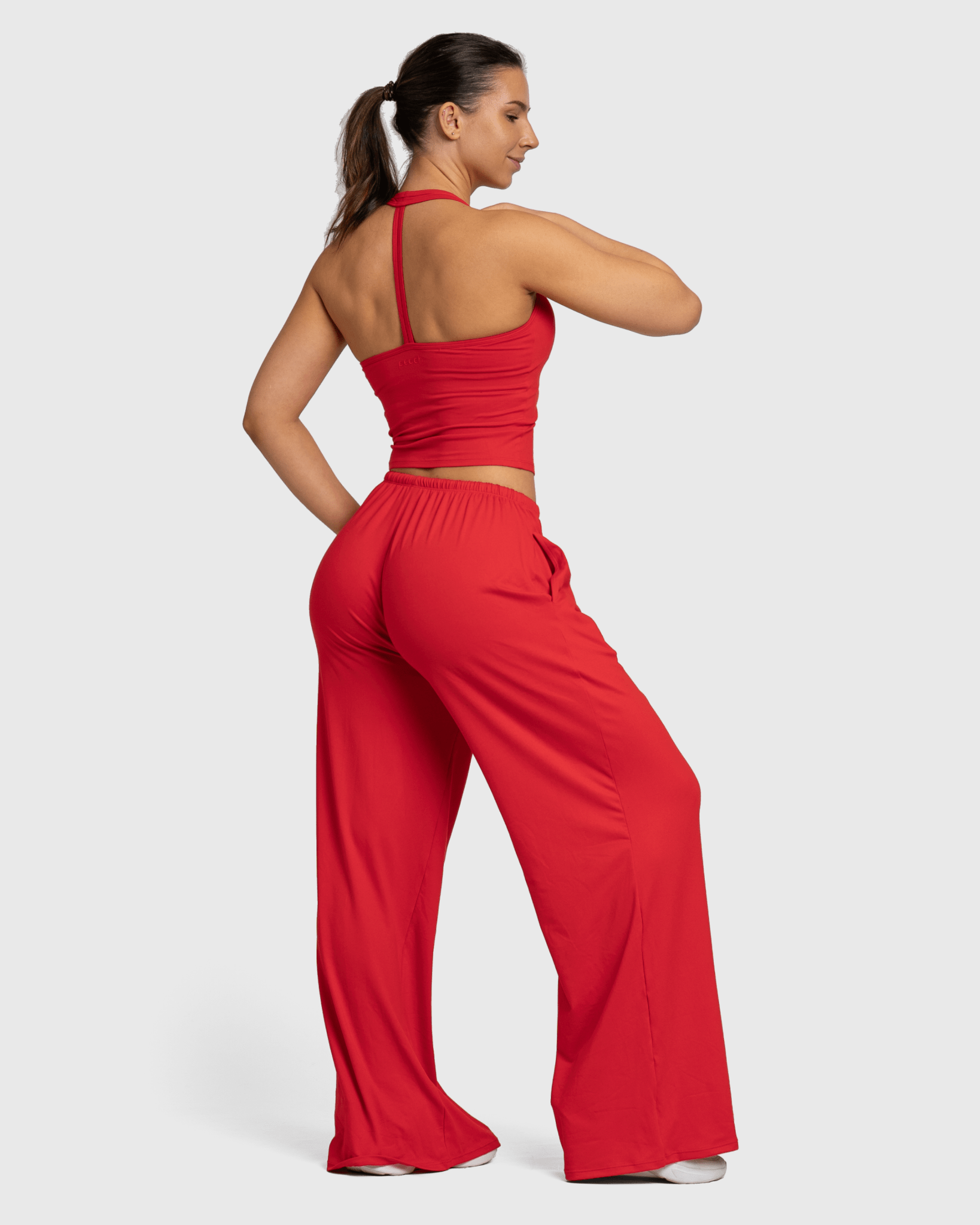 Red Lounge Pants - Peach Tights - Sweatpants