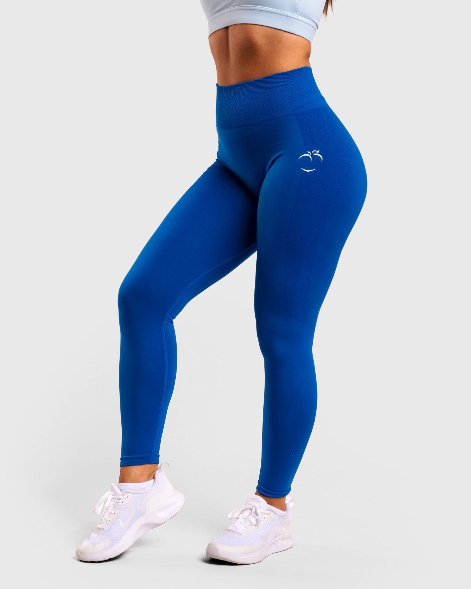 Royal Blue Deluxe Mid Waist - Peach Tights - Tights