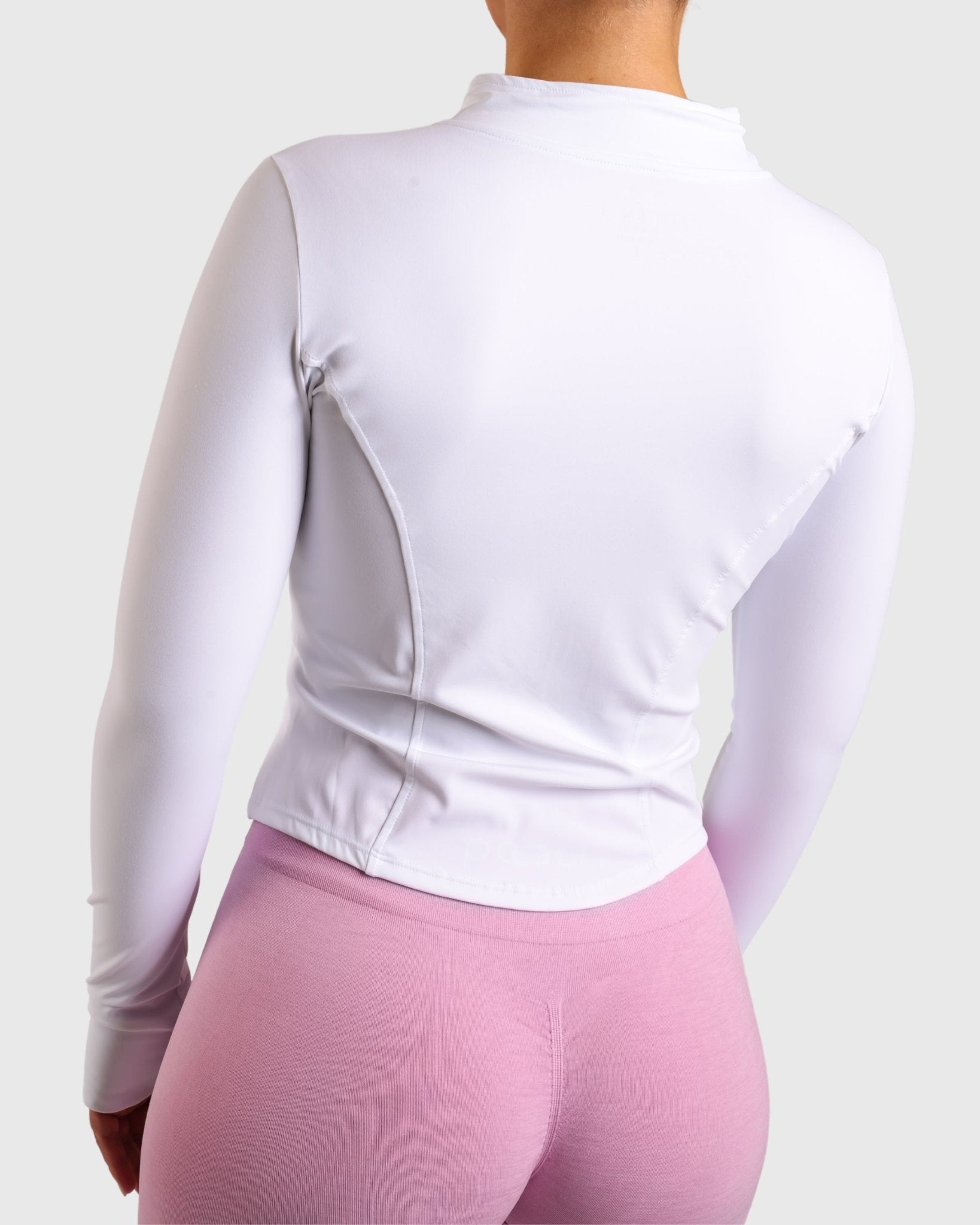 White Curve Jacket - Peach Tights - Jacket