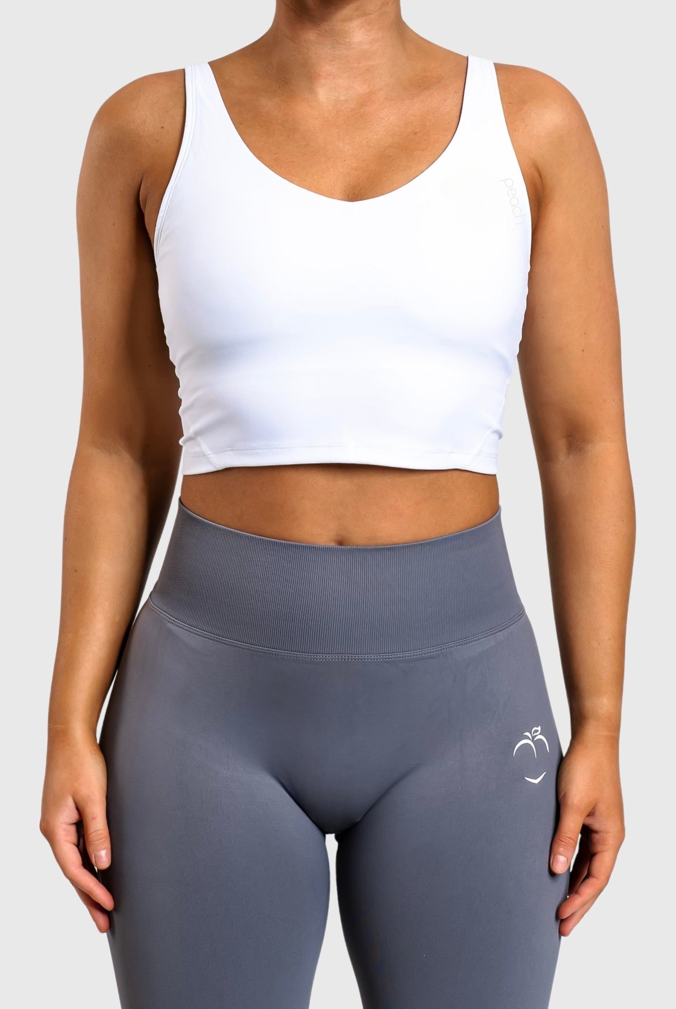 White Lush Topp - Peach Tights - Sports - Bra