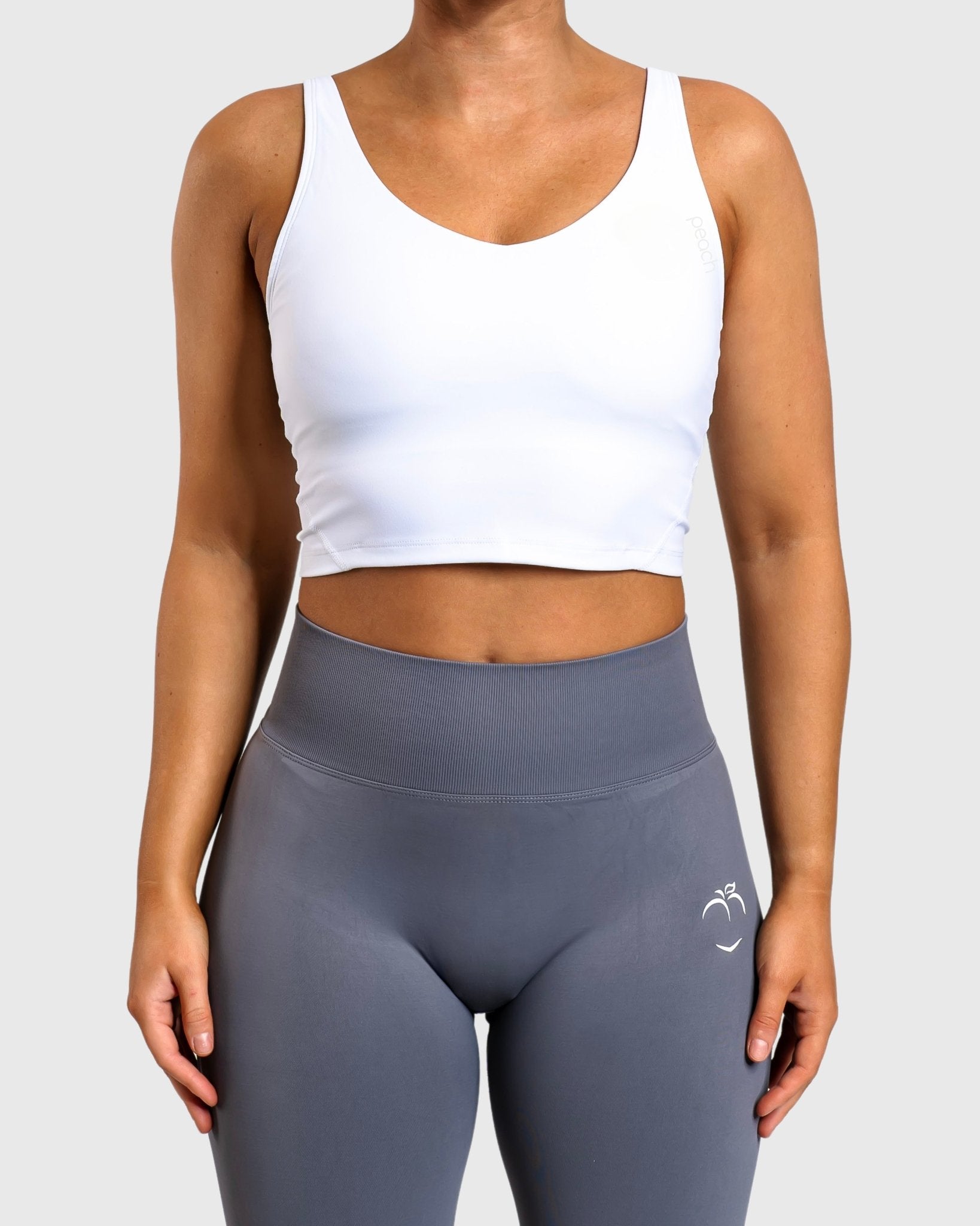 White Lush Topp - Peach Tights - Sports - Bra