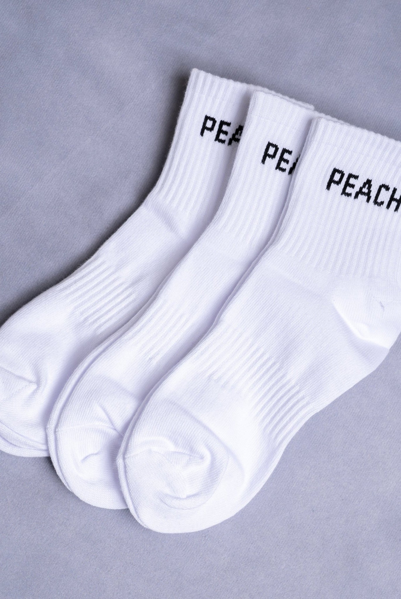 White Training Half Socks - Peach Tights - Socks