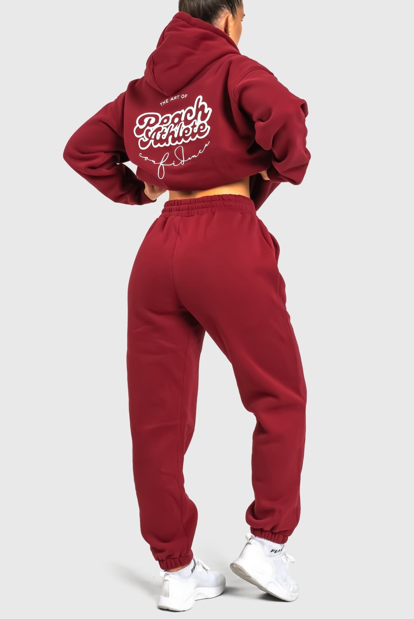 Wine Red Haze Sweatpants - Peach Tights - Sweatpants
