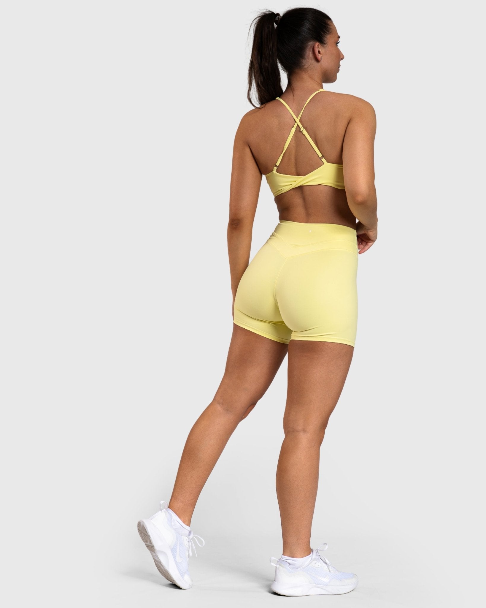 Yellow Velocity Sports - bra - Peach Tights - Sports - Bra