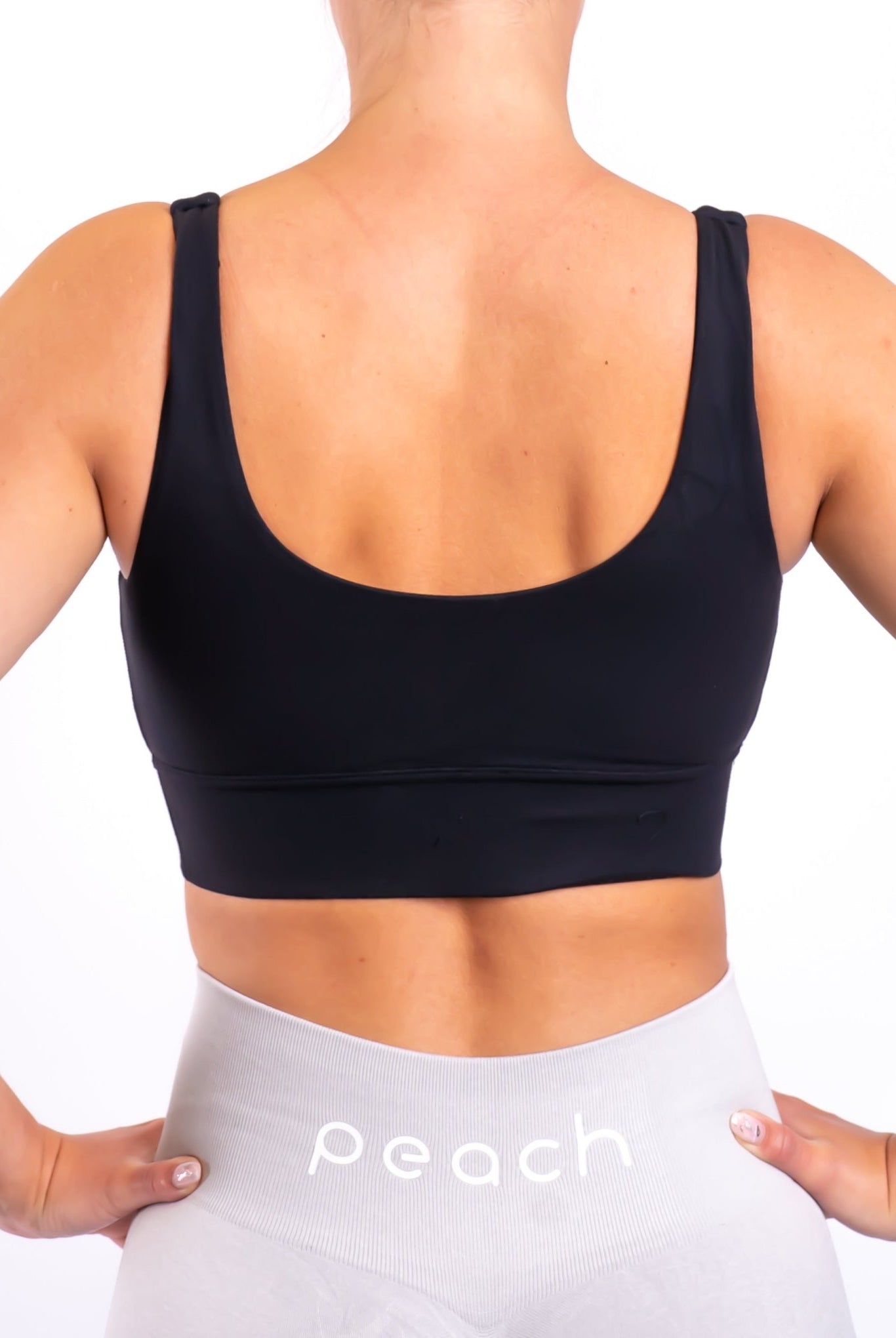 Black Duet Sports-Bra - Peach Tights -