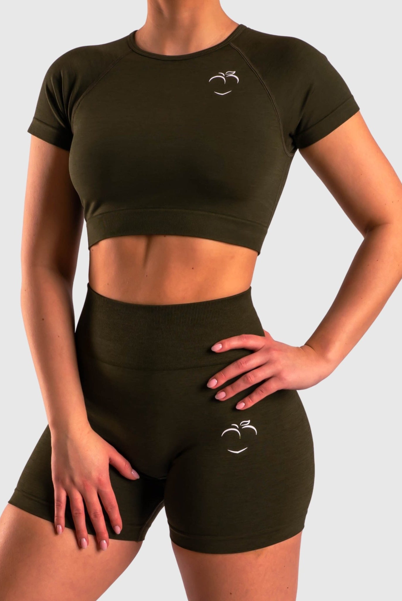 Green Deluxe T-shirt - Peach Tights -