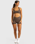 Ash Brown Divine Sports - bra - Peach Tights - Sports - Bra